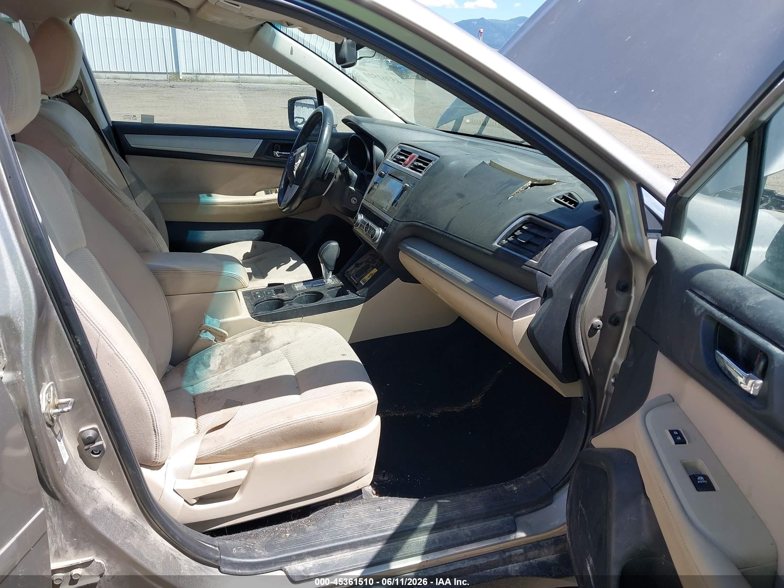 2015 Subaru Outback 2.5i Premium Gold vin: 4S4BSAFCXF3295685
