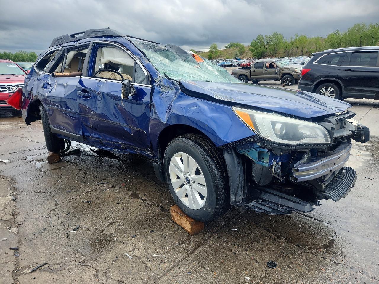 2016 Subaru Outback 2.5i Premium Blue vin: 4S4BSAHC0G3254786