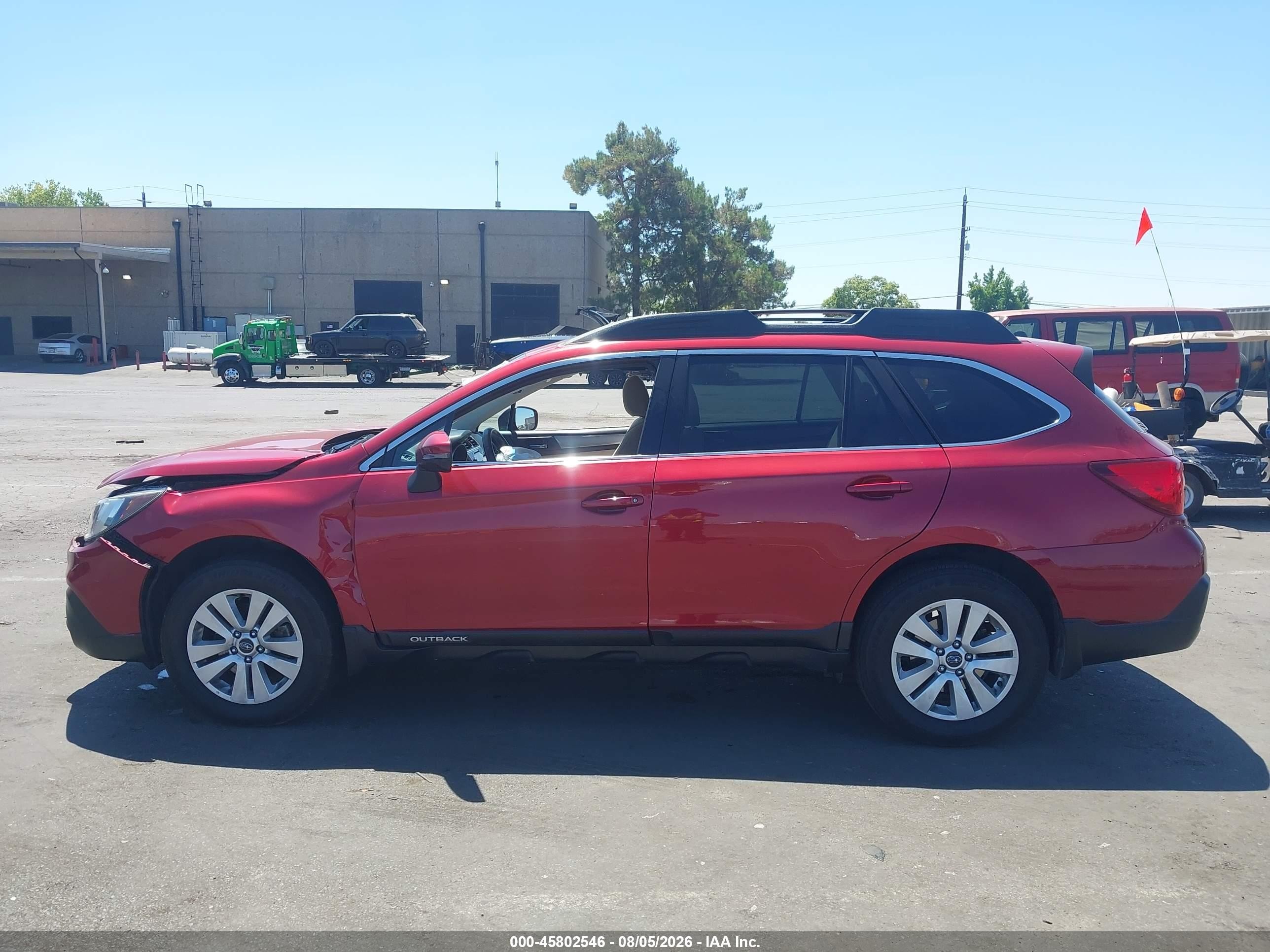 2018 Subaru Outback 2.5i Premium Red vin: 4S4BSAHC0J3234366