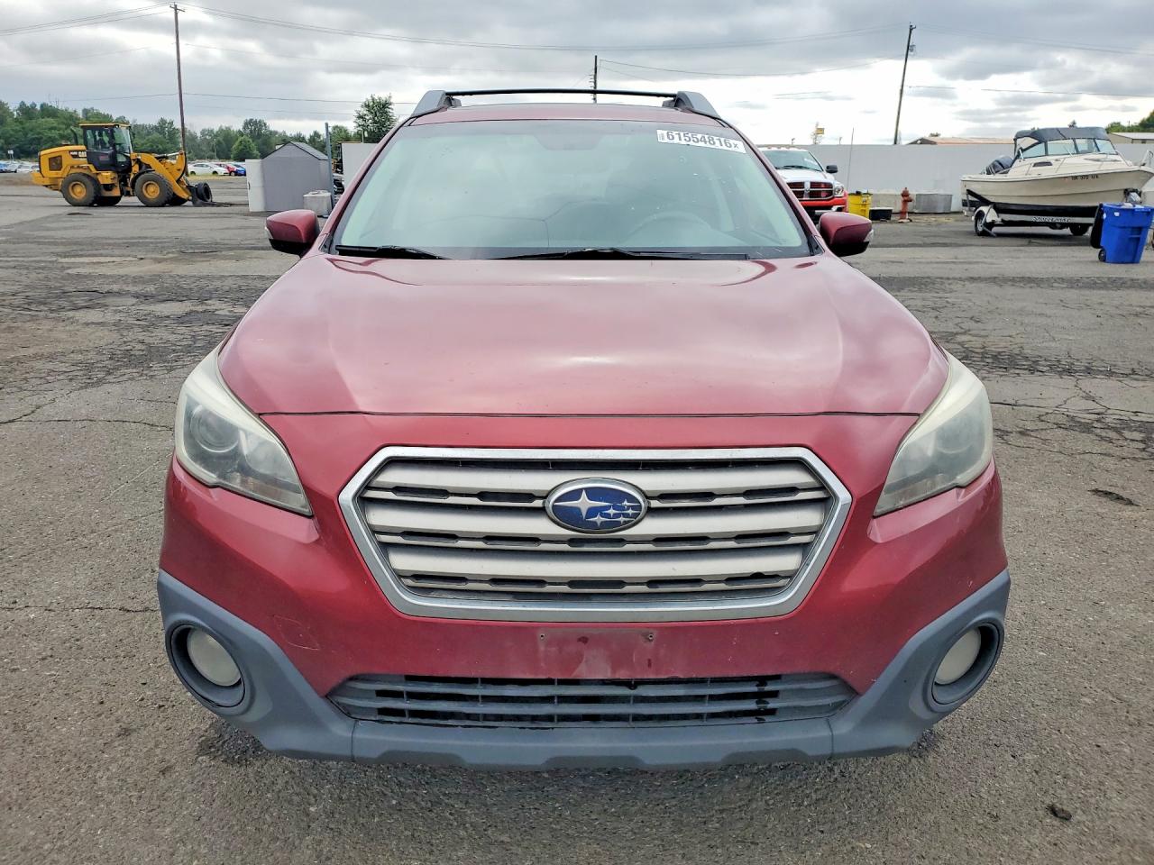 2015 Subaru Outback 2.5i Premium Red vin: 4S4BSAHC1F3296821