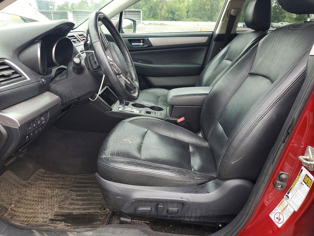 2015 Subaru Outback 2.5i Premium Red vin: 4S4BSAHC1F3296821