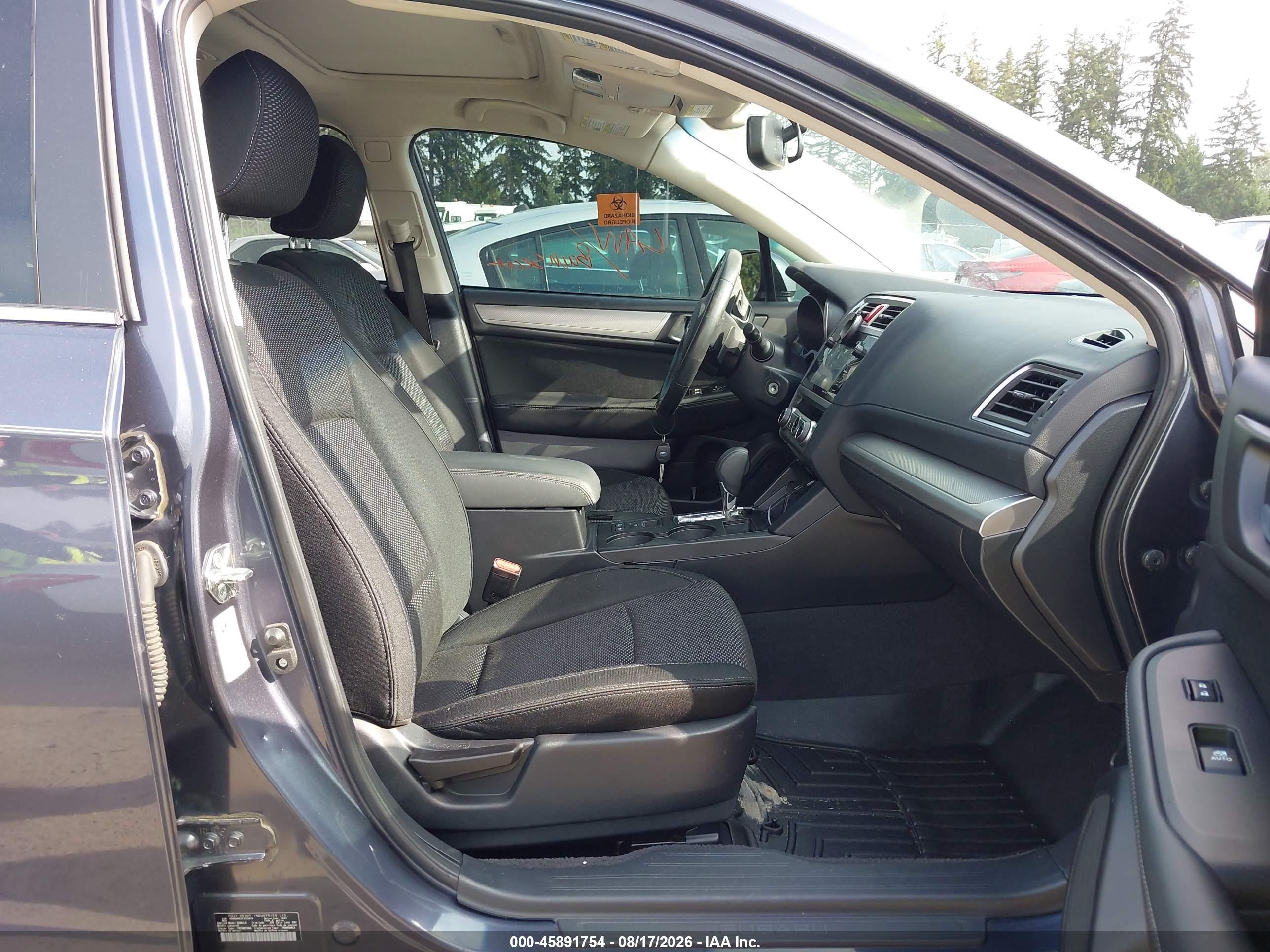 2015 Subaru Outback 2.5i Premium Blue vin: 4S4BSAHC6F3320675