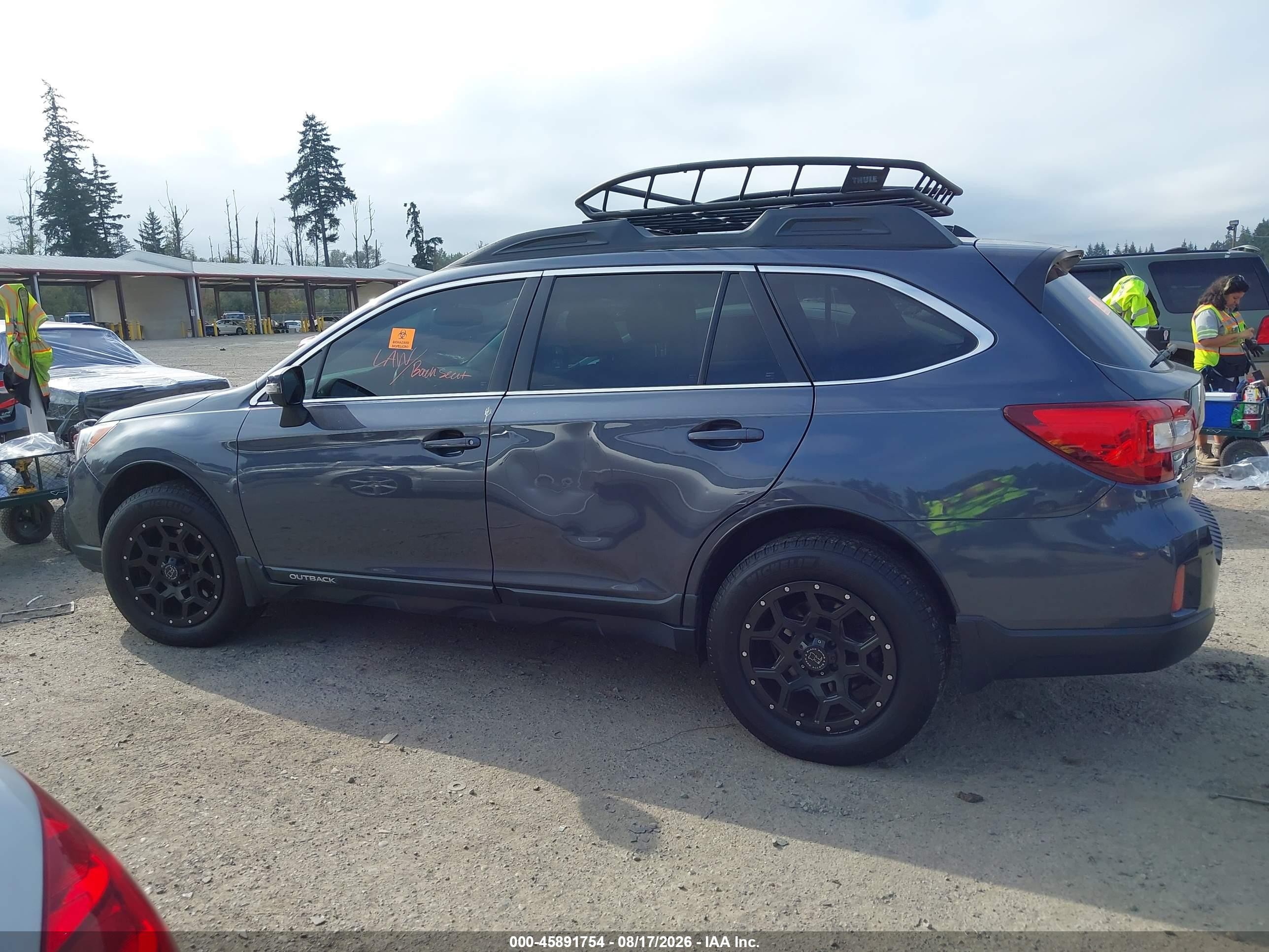 2015 Subaru Outback 2.5i Premium Blue vin: 4S4BSAHC6F3320675