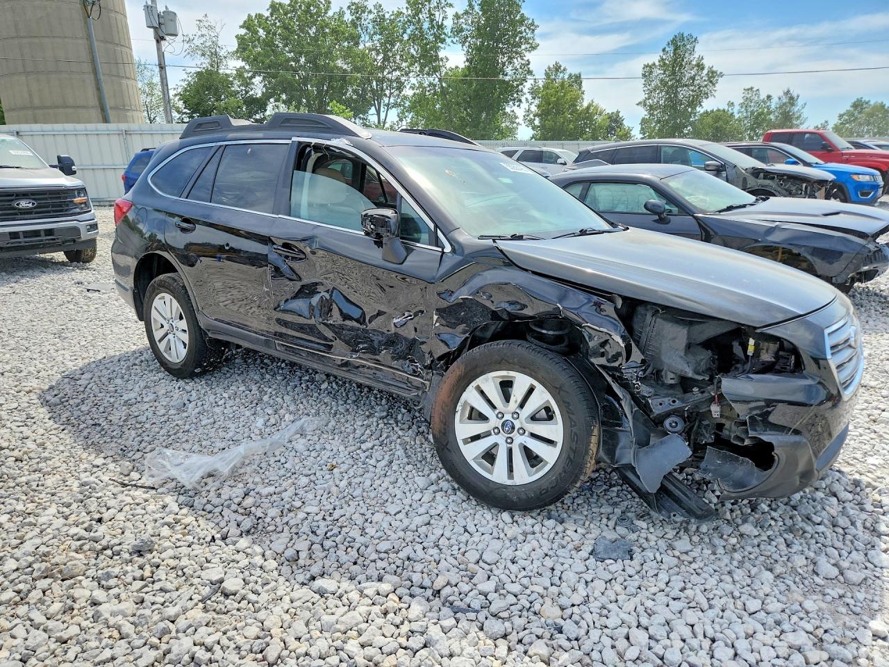 2017 Subaru Outback 2.5i Premium Black vin: 4S4BSAHC6H3383004