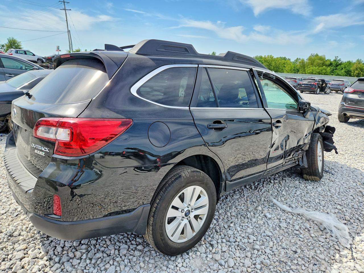 2017 Subaru Outback 2.5i Premium Black vin: 4S4BSAHC6H3383004