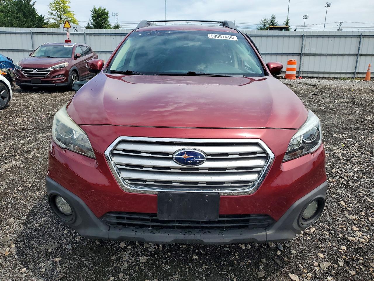 2017 Subaru Outback 2.5i Premium Burgundy vin: 4S4BSAHC7H3255273