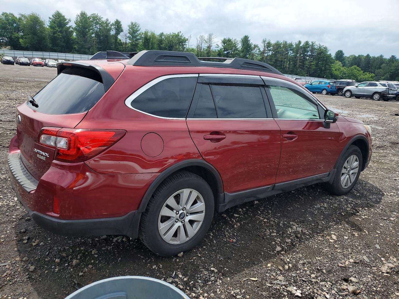 2017 Subaru Outback 2.5i Premium Burgundy vin: 4S4BSAHC7H3255273