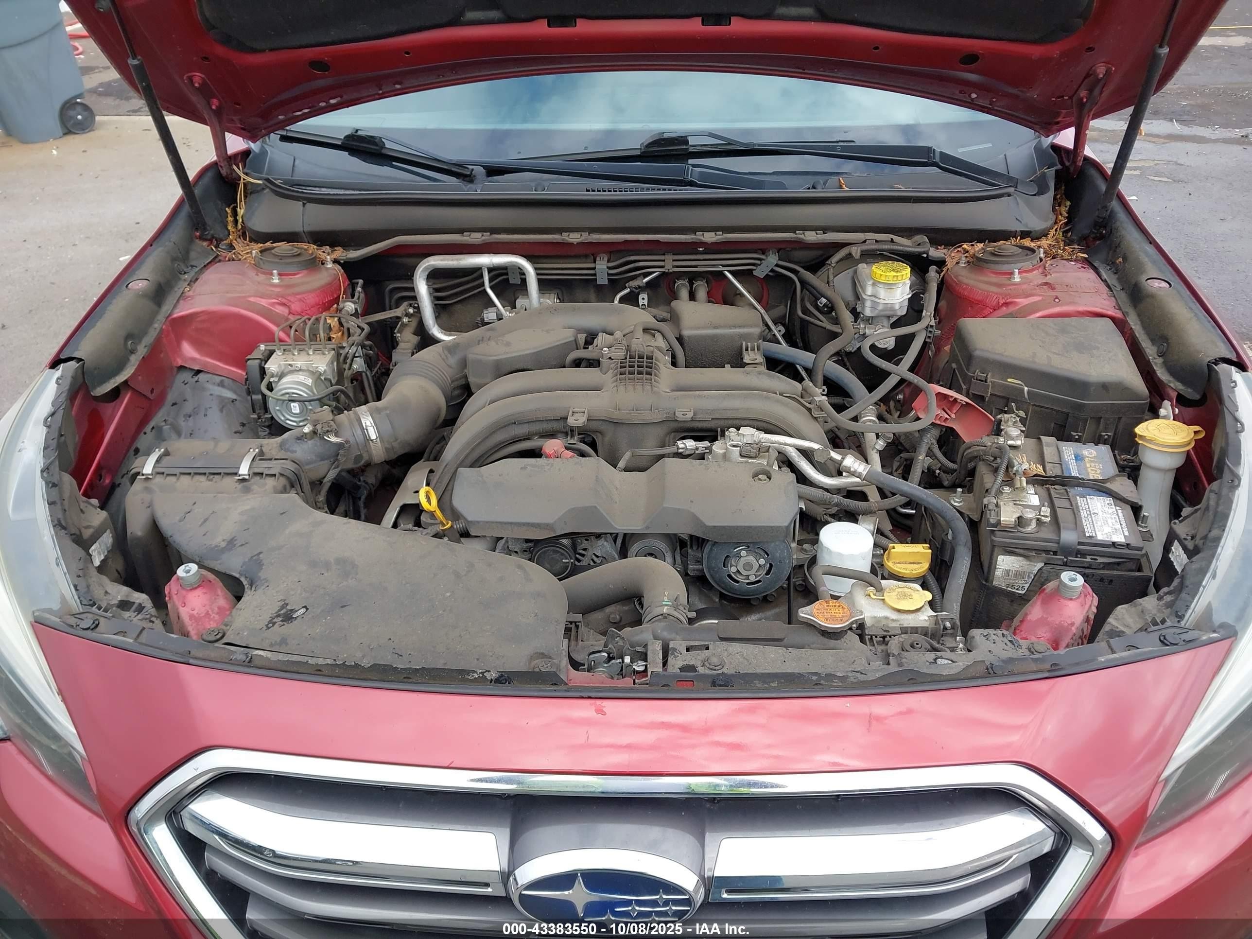 2018 Subaru Outback 2.5i Premium Red vin: 4S4BSAHCXJ3246119