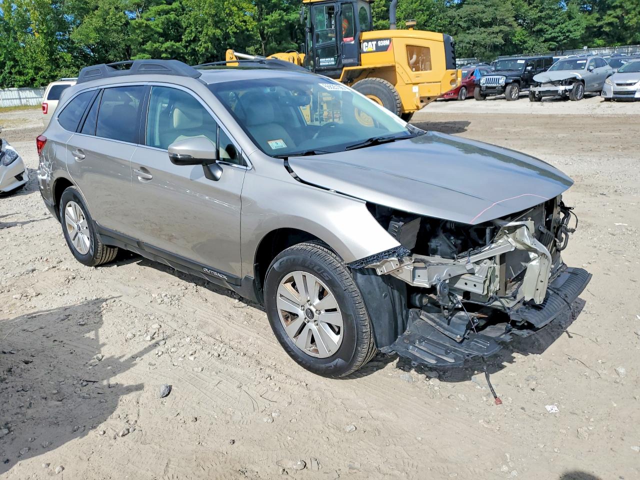 2019 Subaru Outback 2.5i Premium Gray vin: 4S4BSAHCXK3237339