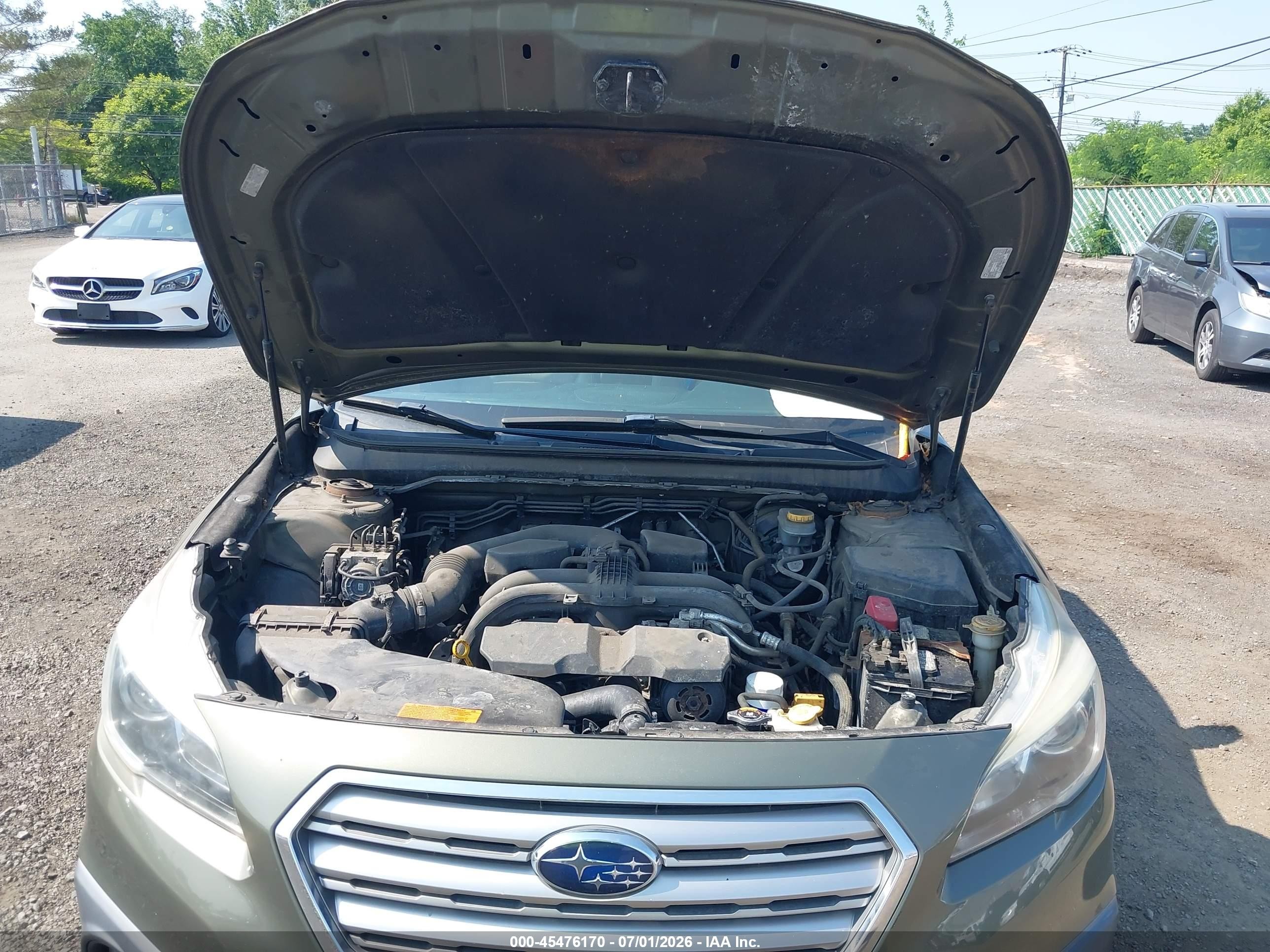 2015 Subaru Outback 2.5i Limited Green vin: 4S4BSAJC0F3225250