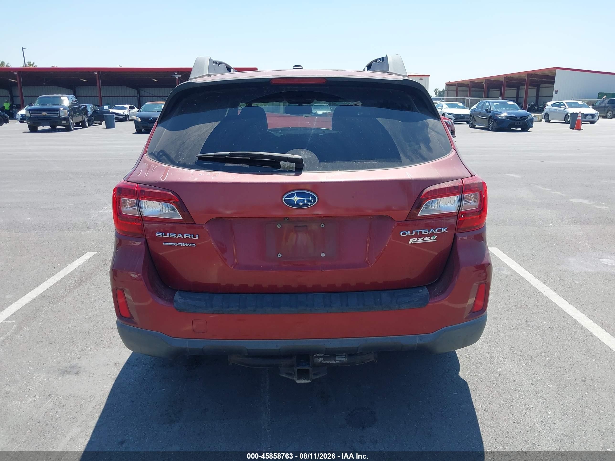 2015 Subaru Outback 2.5i Limited Burgundy vin: 4S4BSAJC3F3214081
