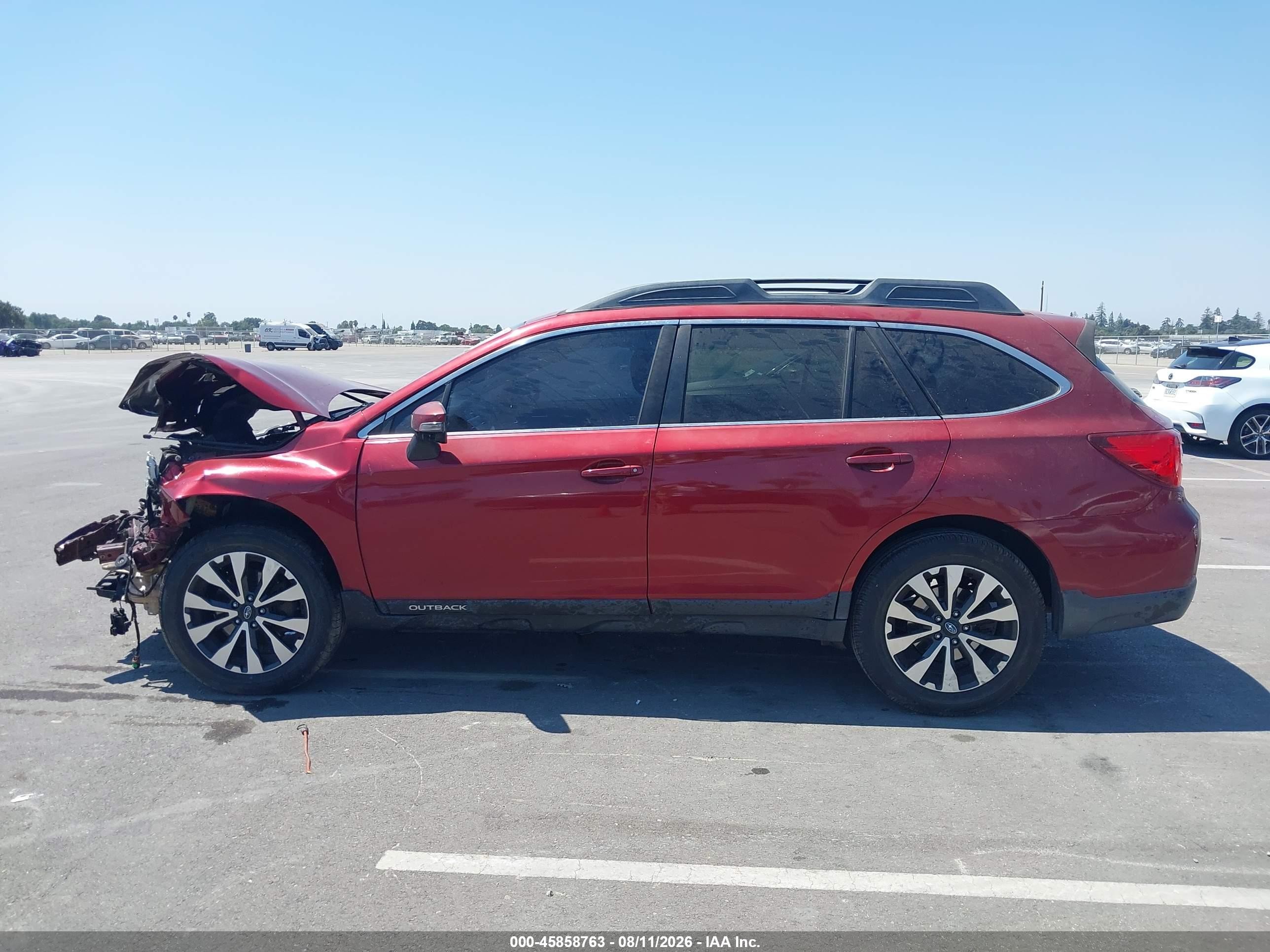 2015 Subaru Outback 2.5i Limited Burgundy vin: 4S4BSAJC3F3214081