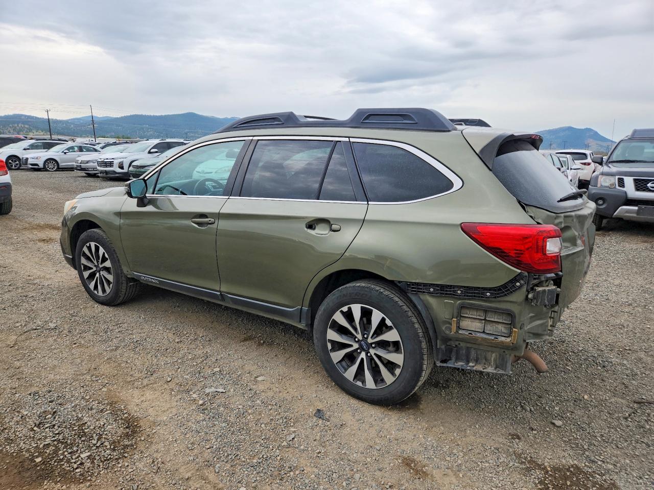 2015 Subaru Outback 2.5i Limited Green vin: 4S4BSAJC3F3343356