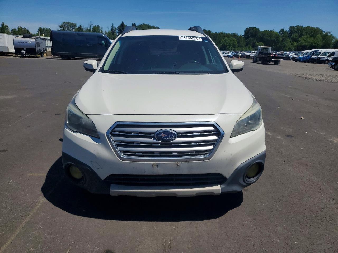 2015 Subaru Outback 2.5i Limited White vin: 4S4BSAJC3F3352963