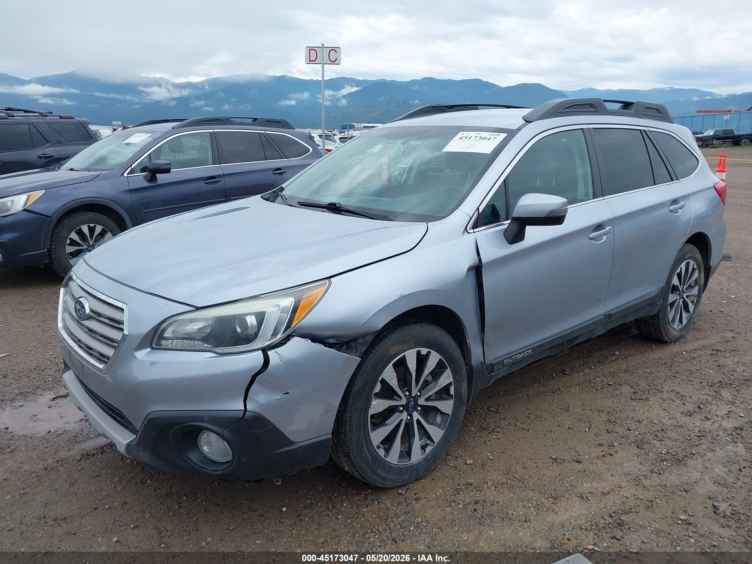 2015 Subaru Outback 2.5i Limited Light Blue vin: 4S4BSAJC4F3268215