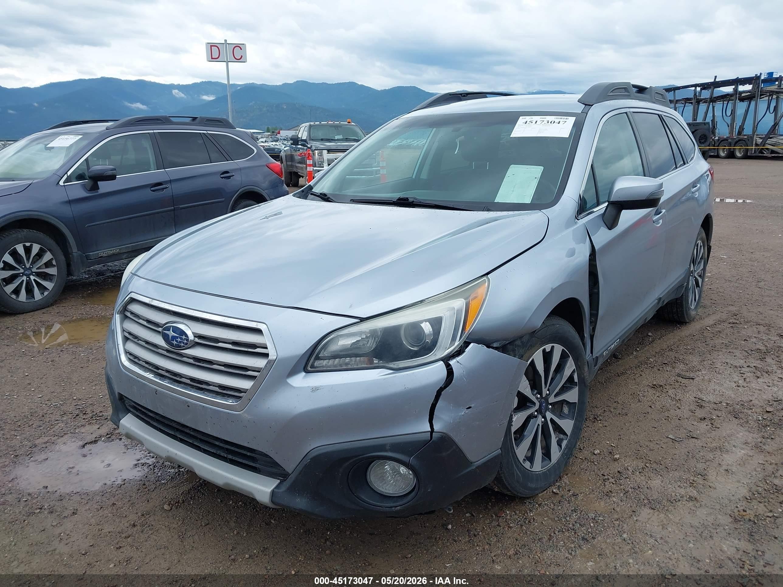 2015 Subaru Outback 2.5i Limited Light Blue vin: 4S4BSAJC4F3268215
