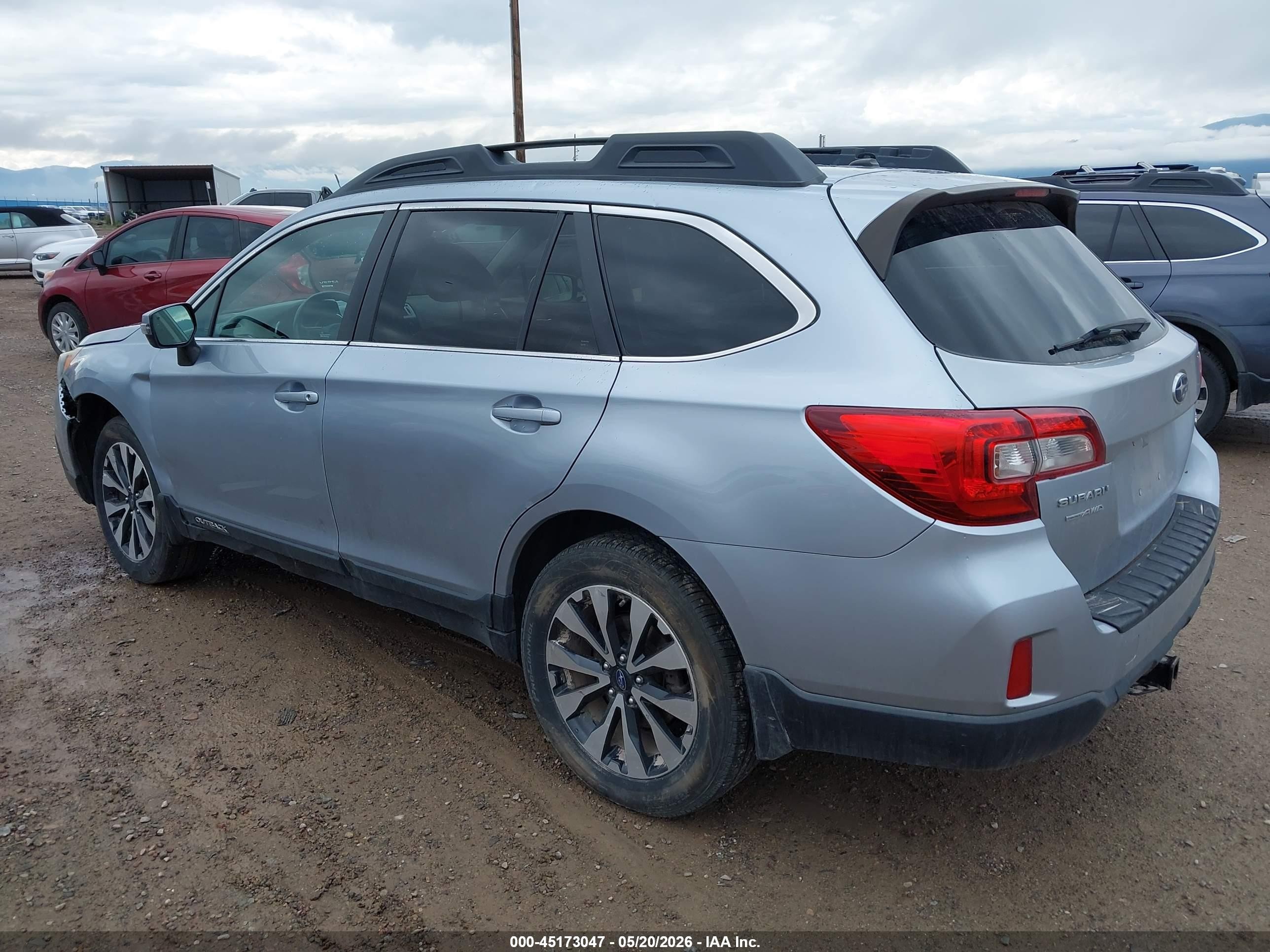 2015 Subaru Outback 2.5i Limited Light Blue vin: 4S4BSAJC4F3268215