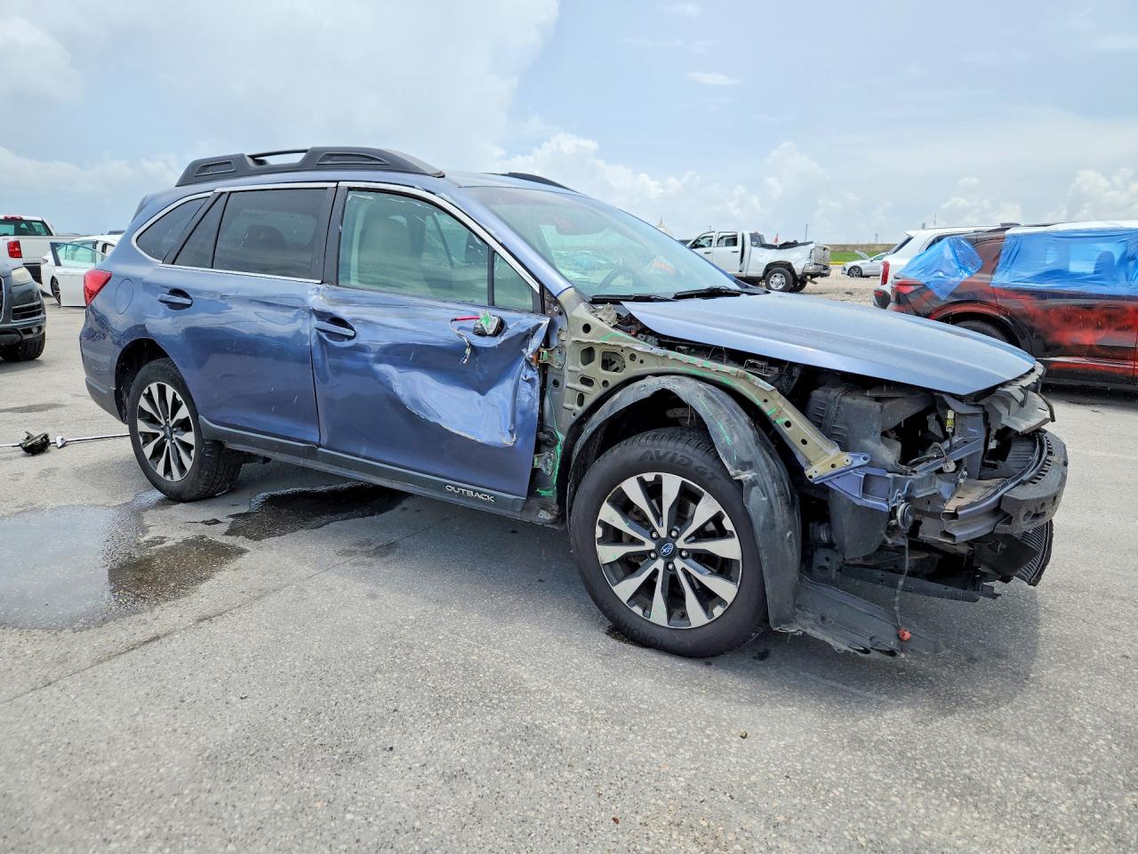 2015 Subaru Outback 2.5i Limited Blue vin: 4S4BSAJC5F3219119