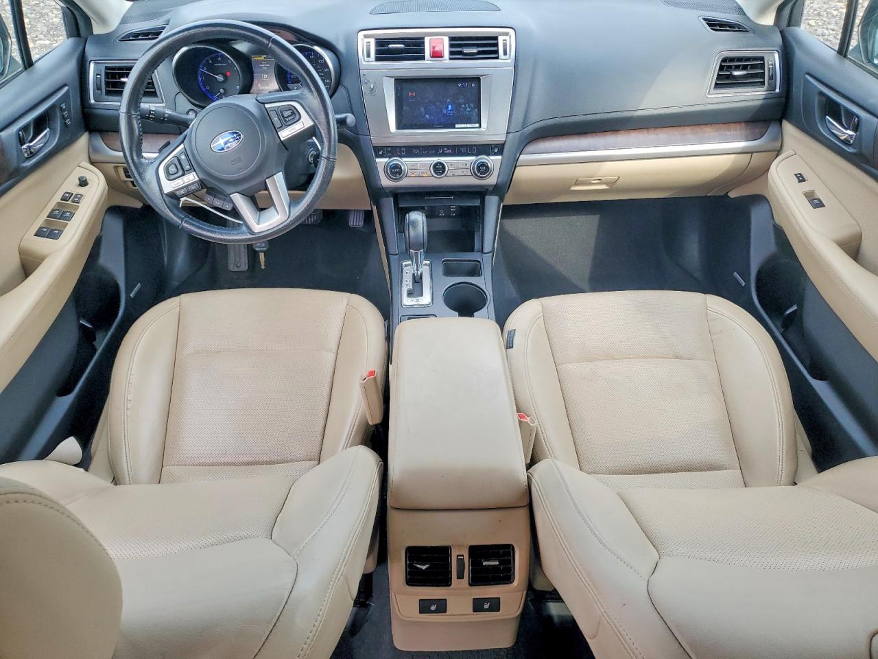 2015 Subaru Outback 2.5i Limited White vin: 4S4BSAJCXF3341488
