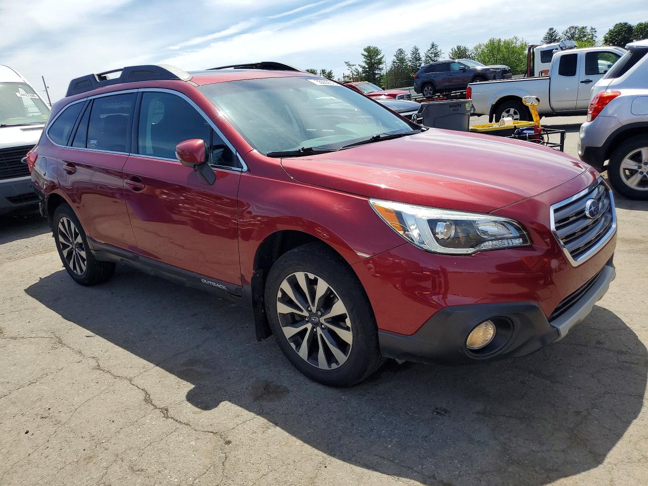 2017 Subaru Outback 2.5i Limited Red vin: 4S4BSAKC5H3363562