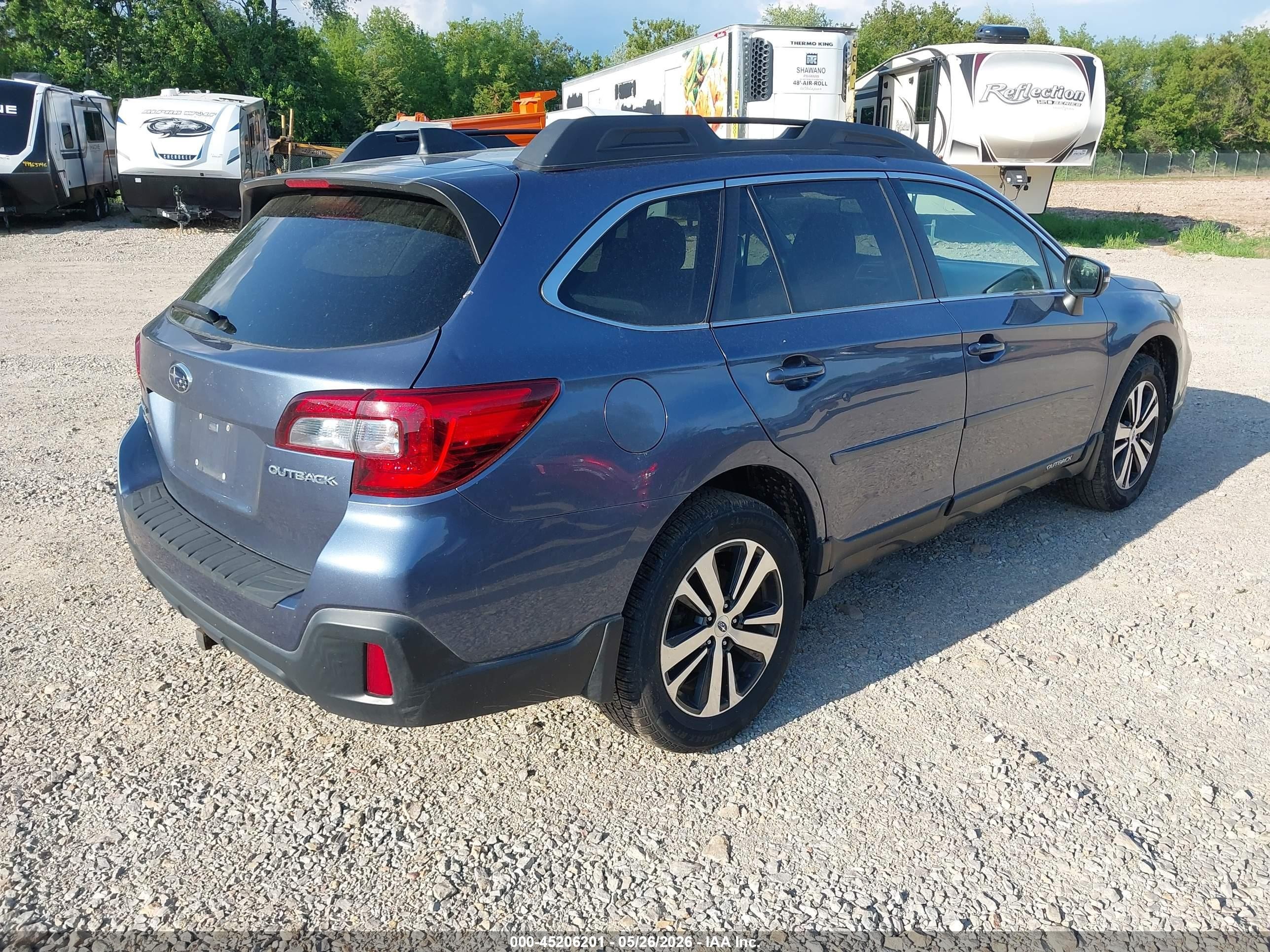 2018 Subaru Outback 2.5i Limited Gray vin: 4S4BSAKC9J3205666