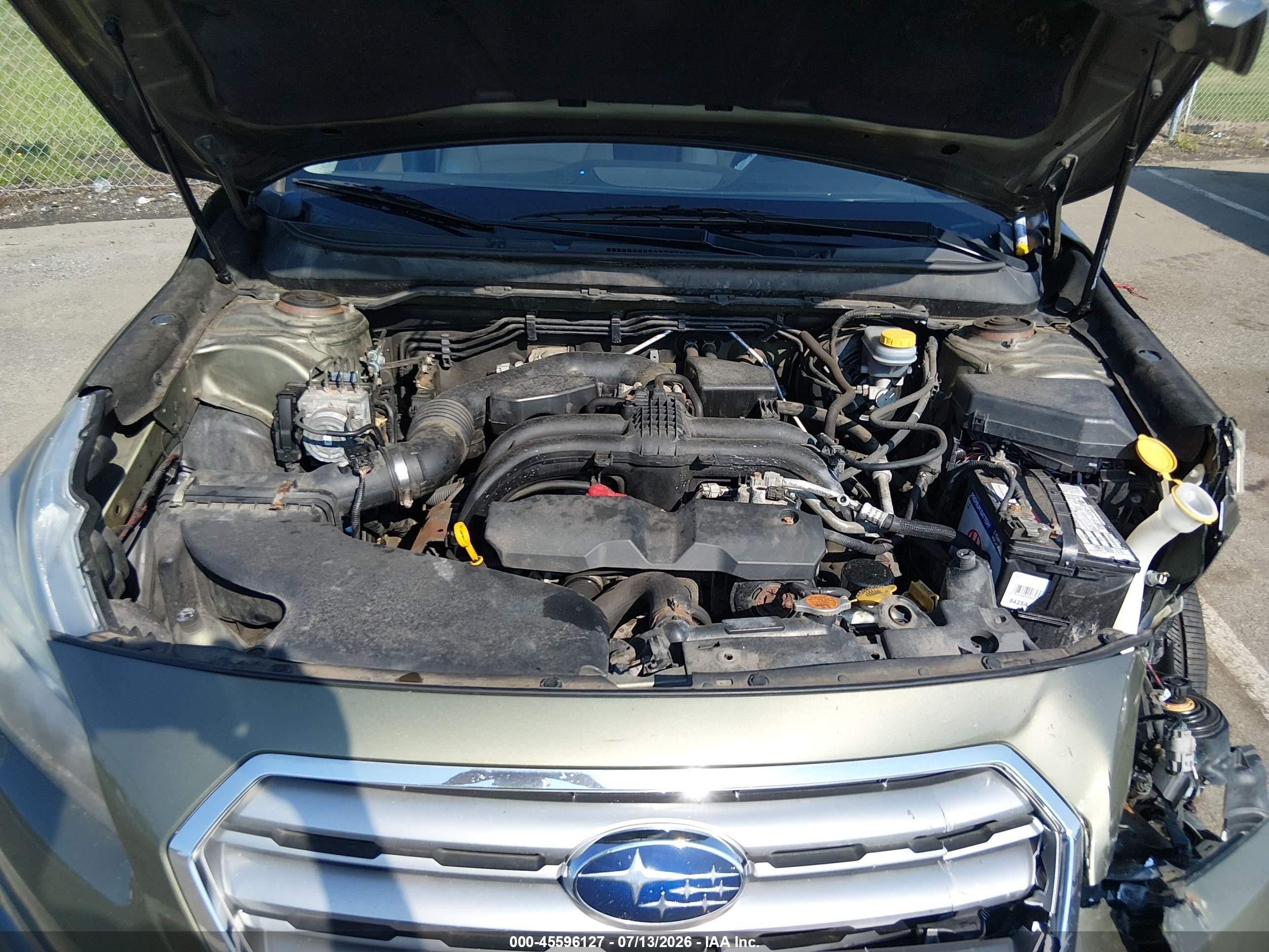 2015 Subaru Outback 2.5i Limited Green vin: 4S4BSALC0F3276020