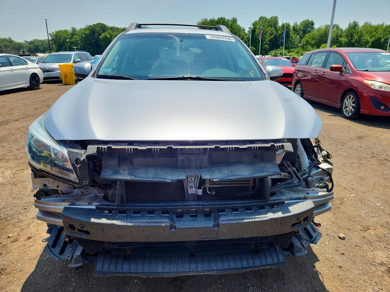 2015 Subaru Outback 2.5i Limited Серебряный vin: 4S4BSALC1F3318968