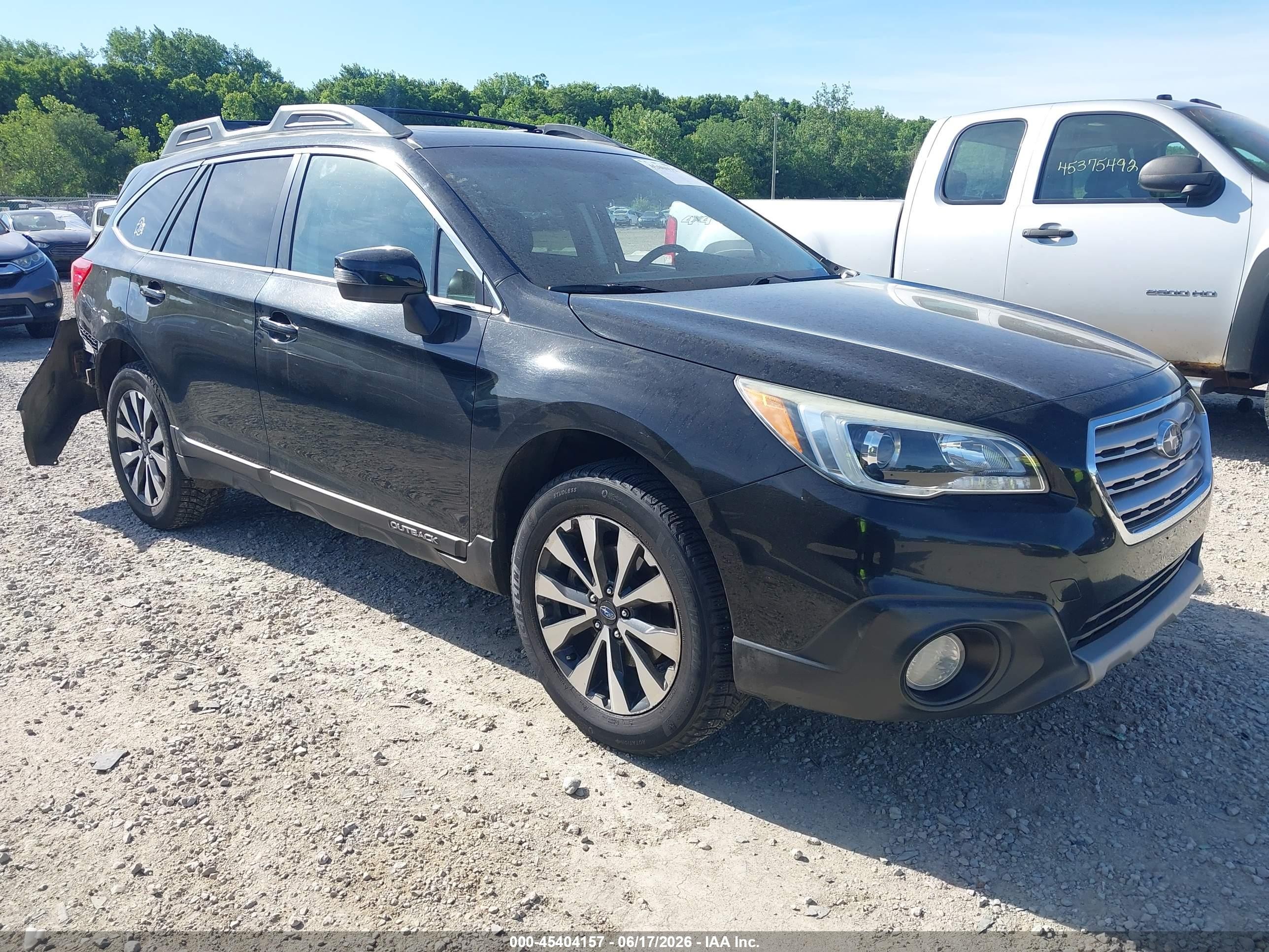 2015 Subaru Outback 2.5i Limited Black vin: 4S4BSALC2F3279663