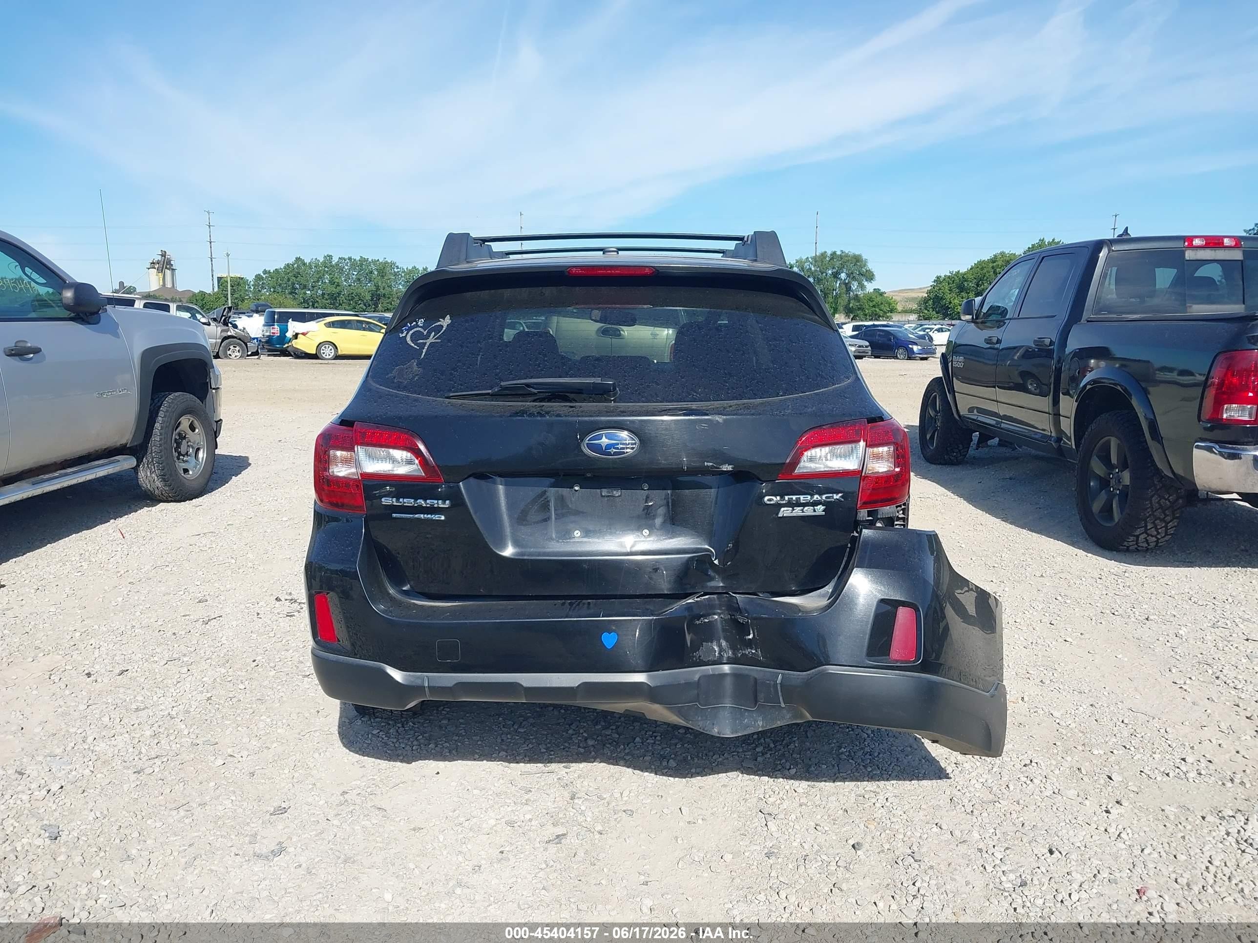2015 Subaru Outback 2.5i Limited Black vin: 4S4BSALC2F3279663