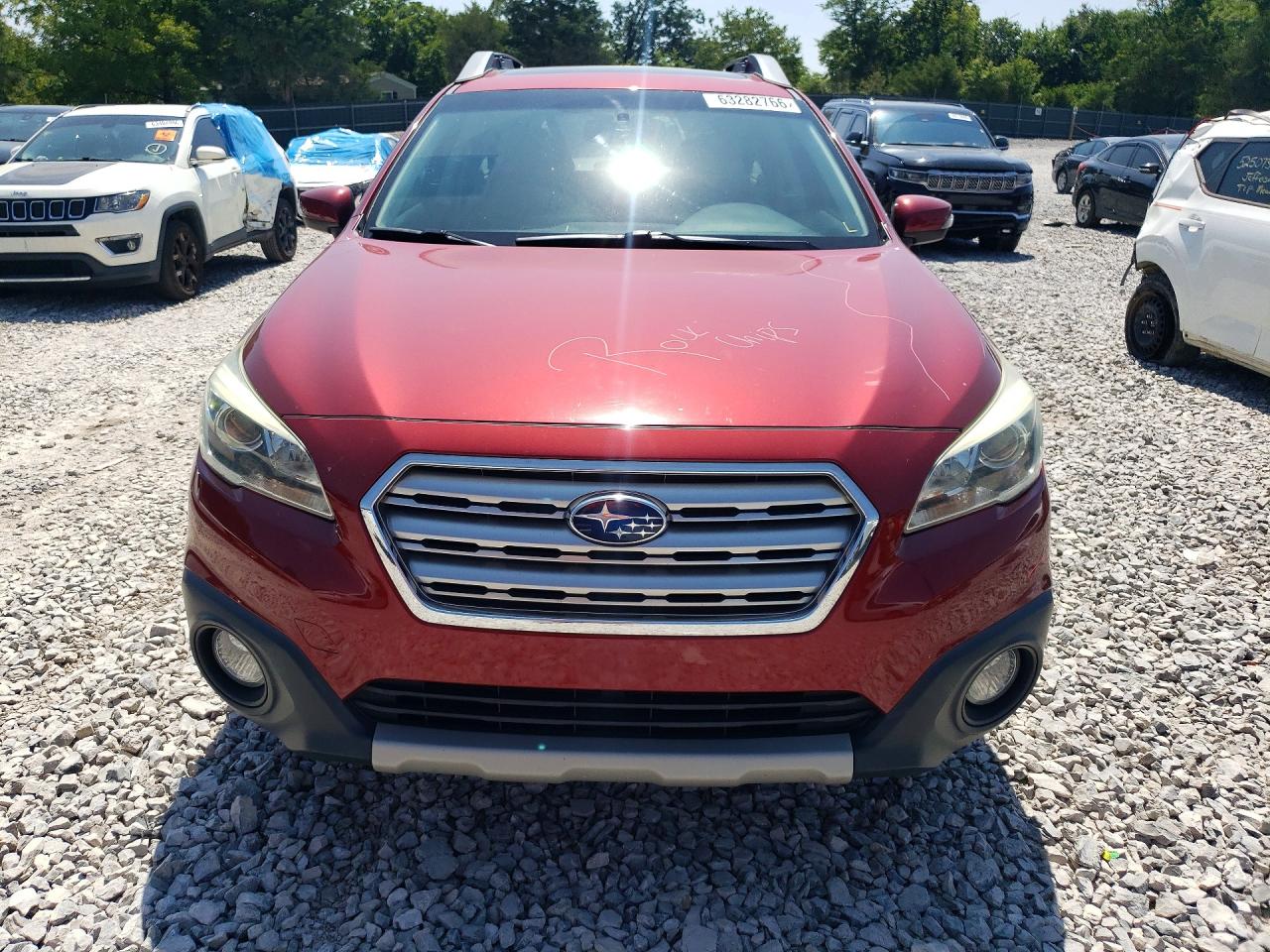2015 Subaru Outback 2.5i Limited Red vin: 4S4BSALC4F3208481