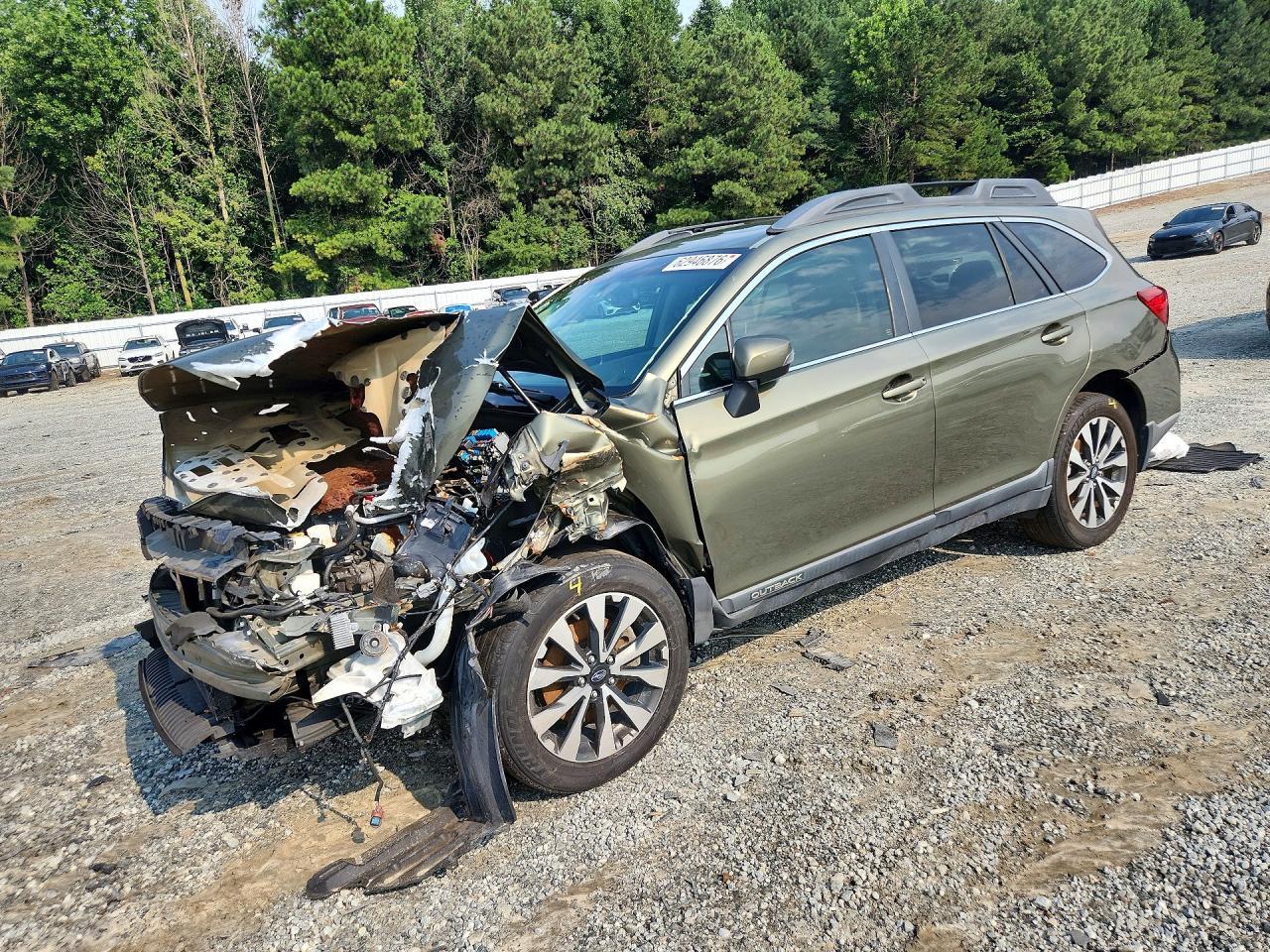 2015 Subaru Outback 2.5i Limited Green vin: 4S4BSALC5F3222762
