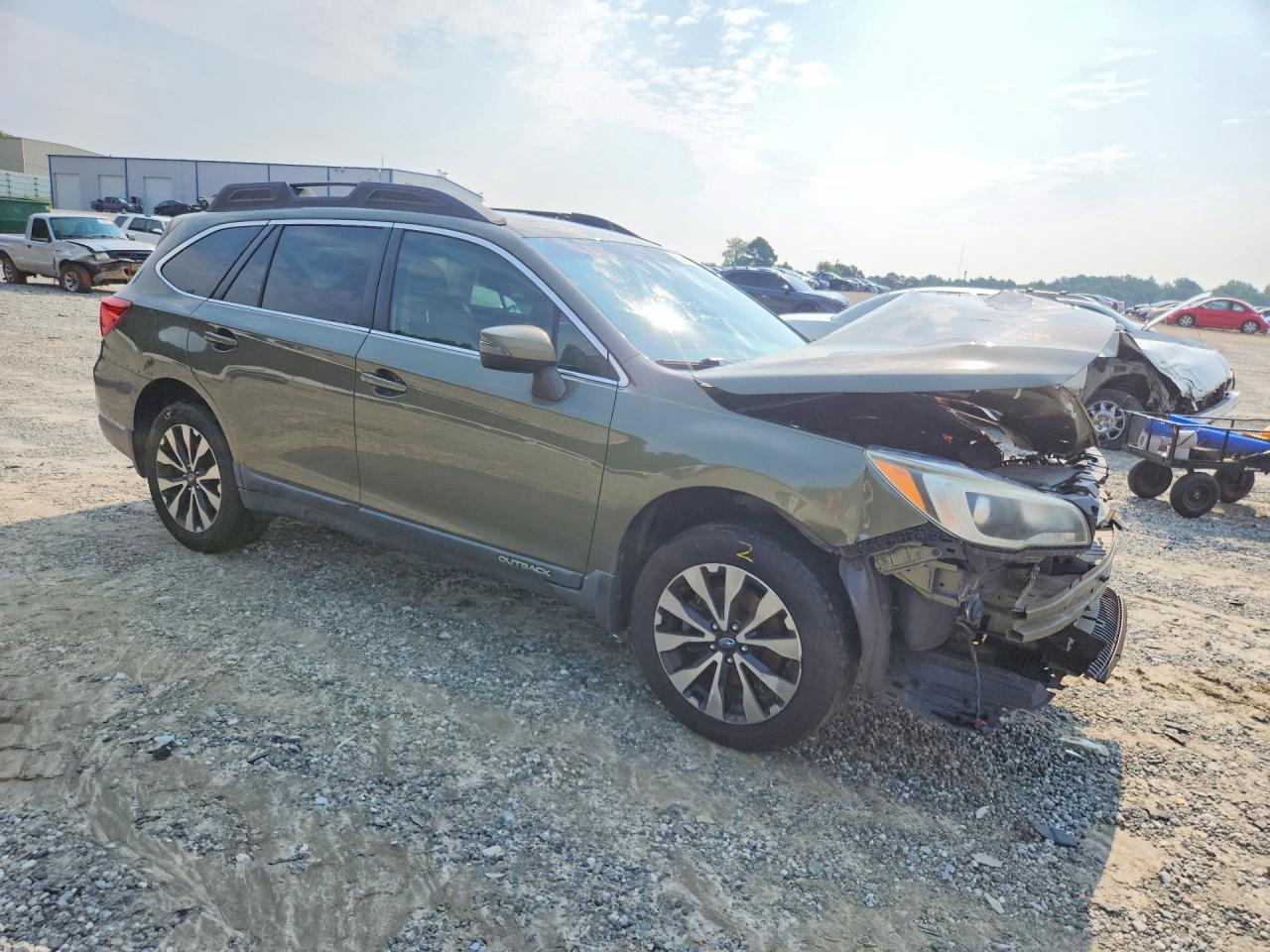 2015 Subaru Outback 2.5i Limited Green vin: 4S4BSALC5F3222762