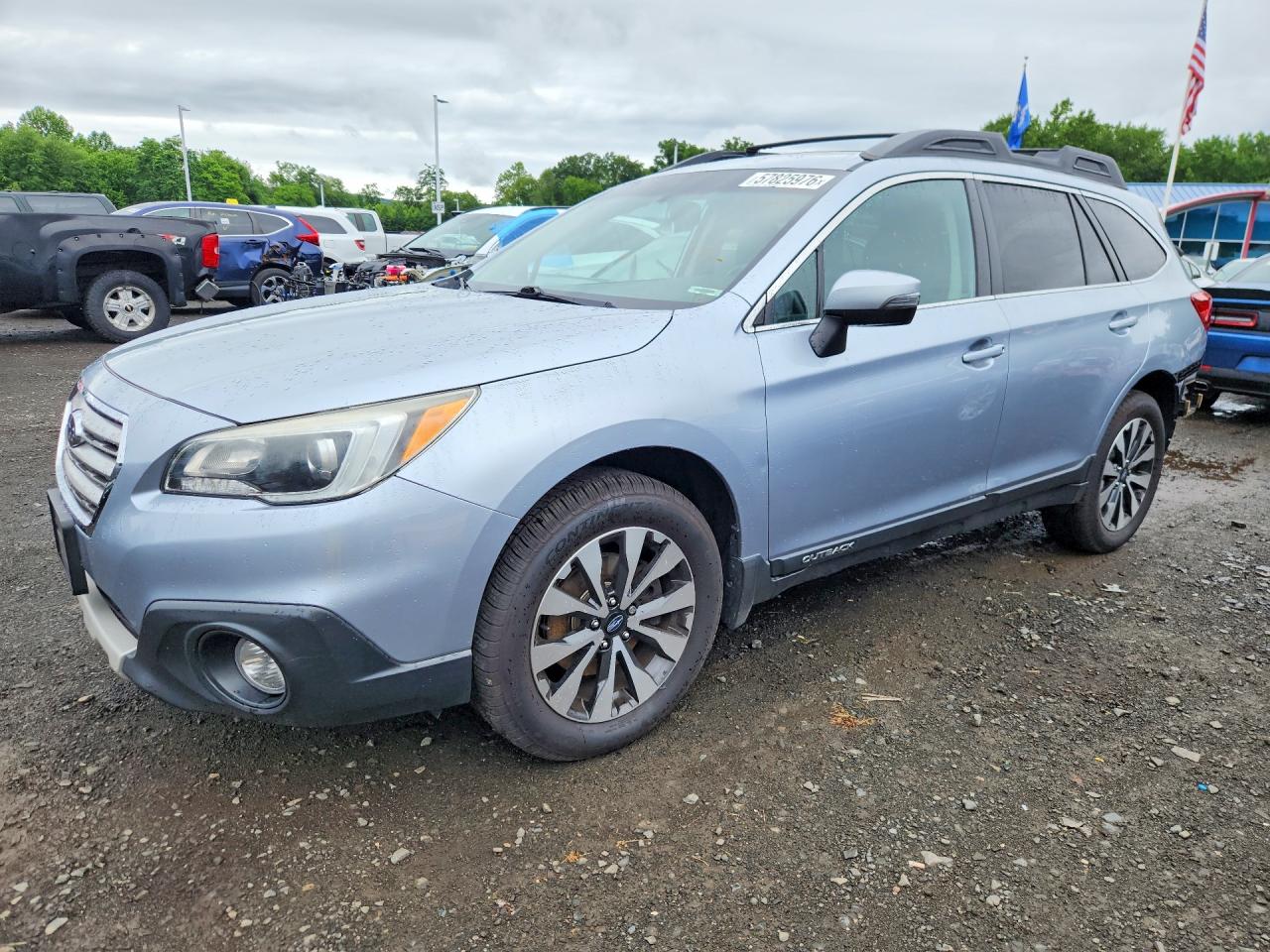 2015 Subaru Outback 2.5i Limited Blue vin: 4S4BSALC5F3348717
