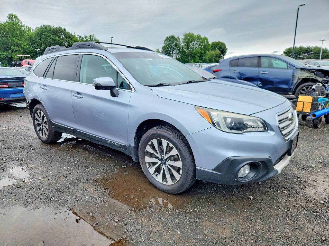 2015 Subaru Outback 2.5i Limited Blue vin: 4S4BSALC5F3348717