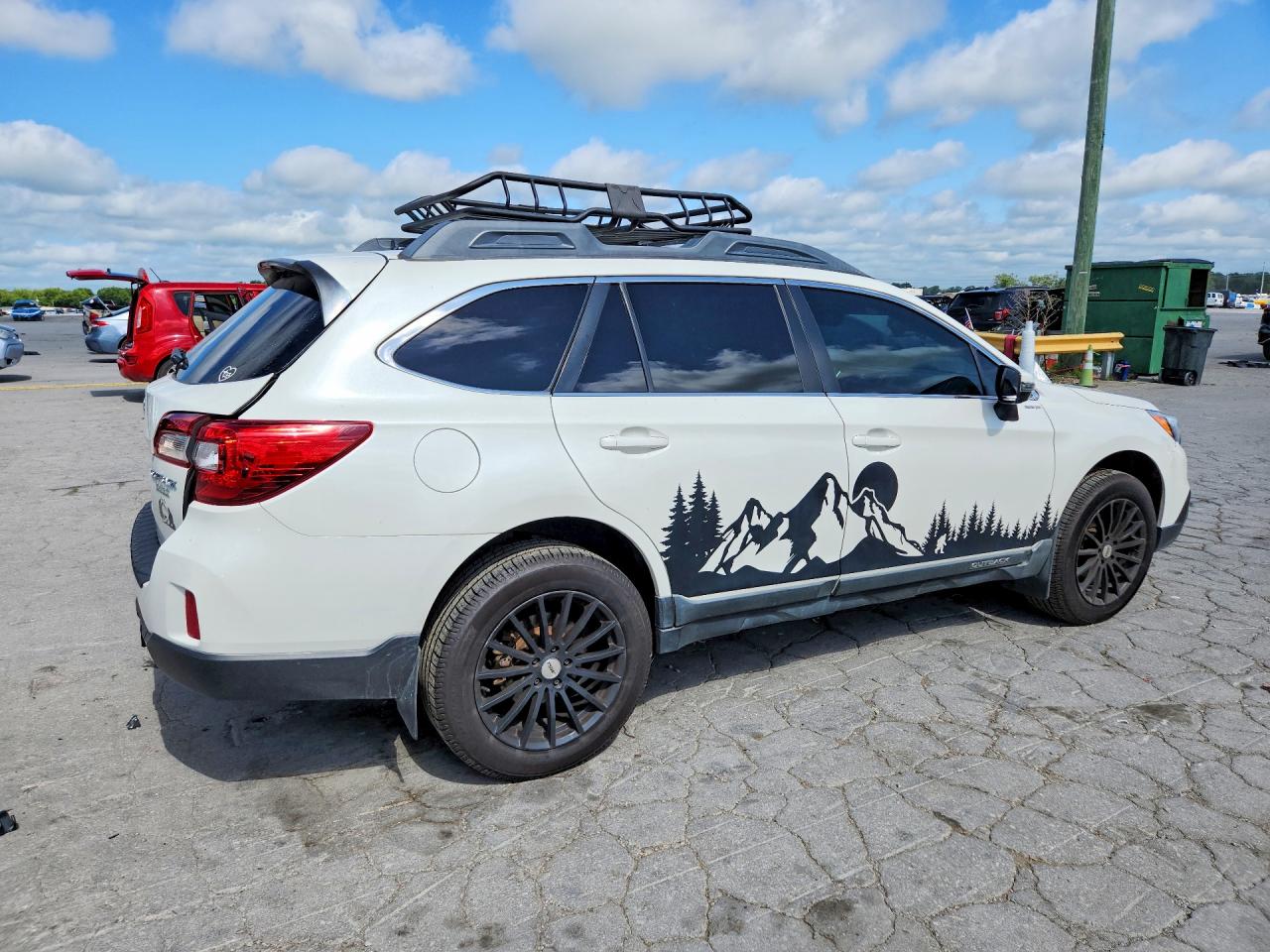 2015 Subaru Outback 2.5i Limited White vin: 4S4BSALC6F3218459