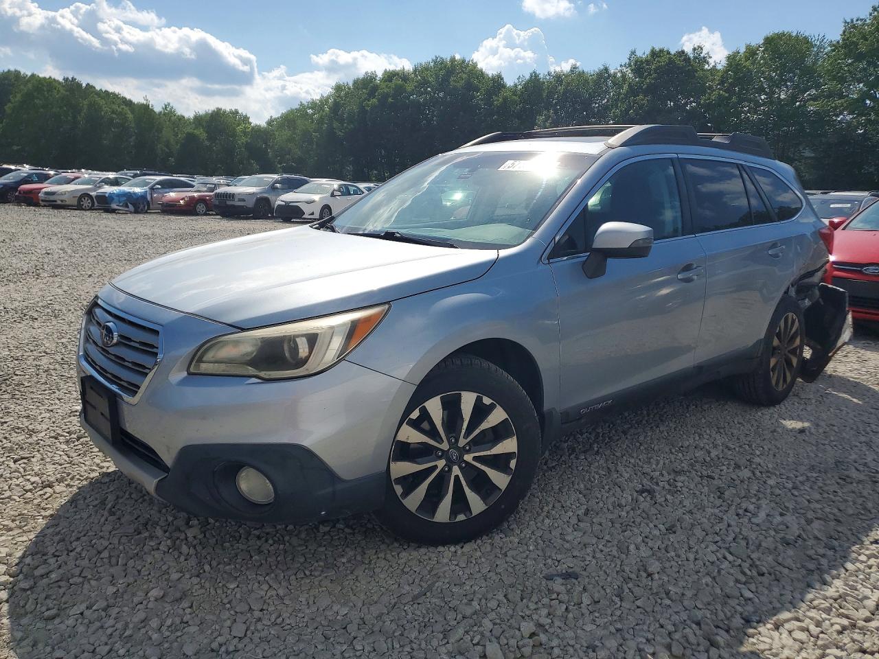 2015 Subaru Outback 2.5i Limited Silver vin: 4S4BSALC6F3273042