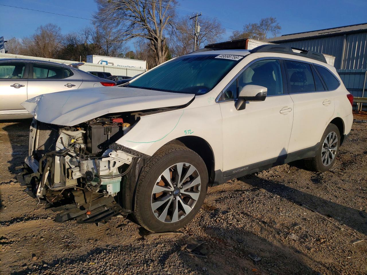 2015 Subaru Outback 2.5i Limited Белый vin: 4S4BSALC6F3314902