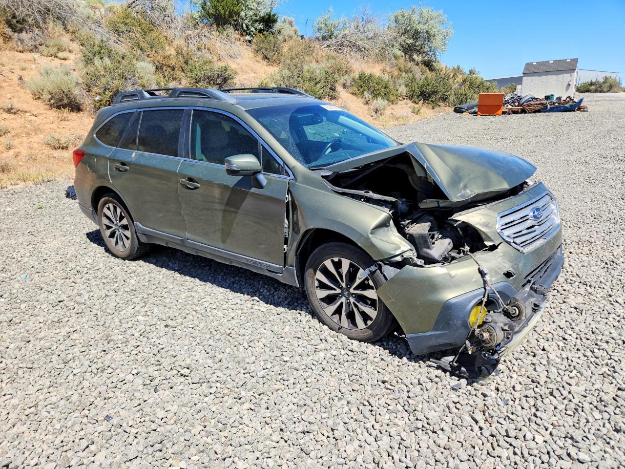 2015 Subaru Outback 2.5i Limited Green vin: 4S4BSALC6F3333319