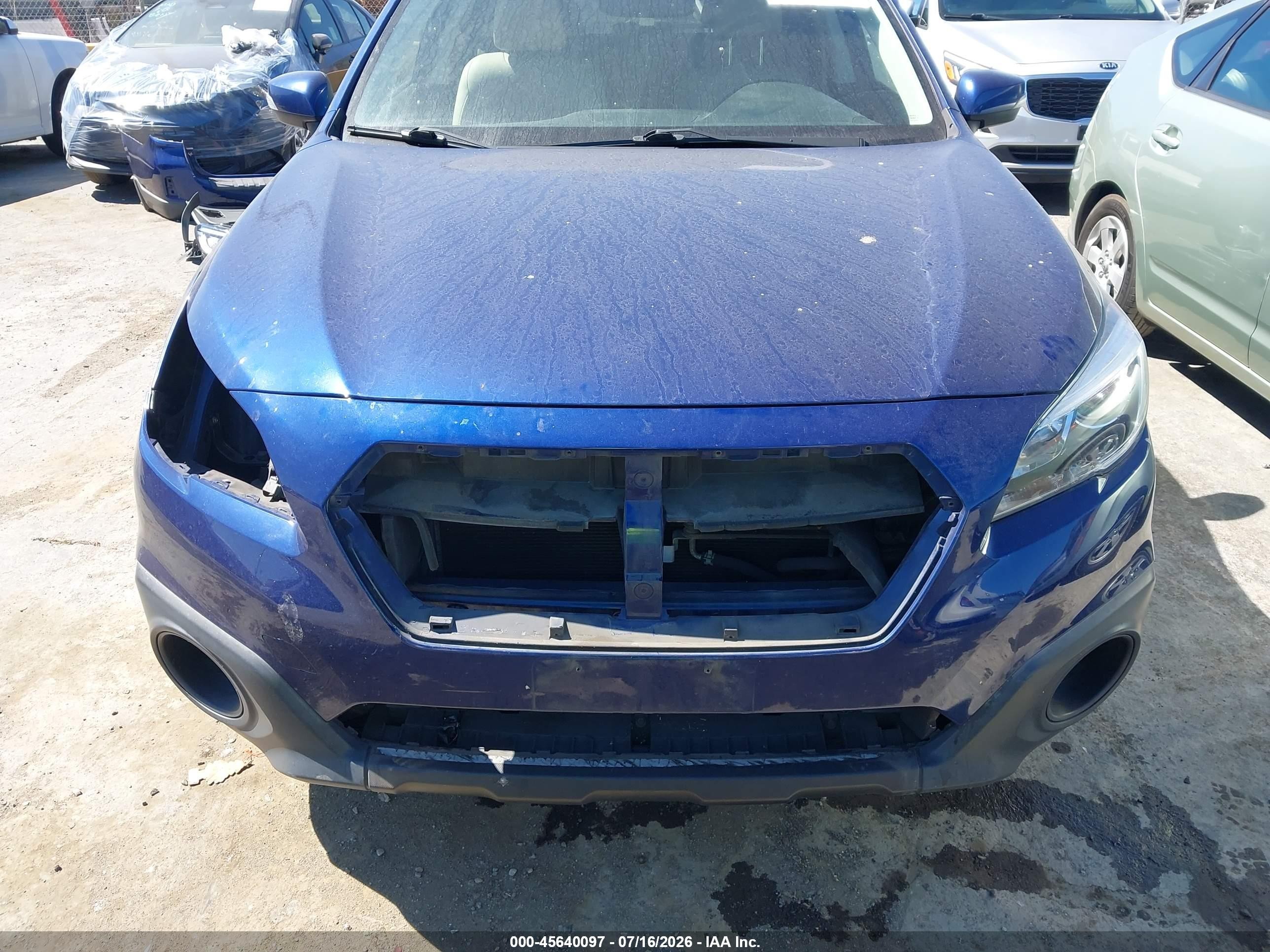 2015 Subaru Outback 2.5i Limited Blue vin: 4S4BSALC7F3324547