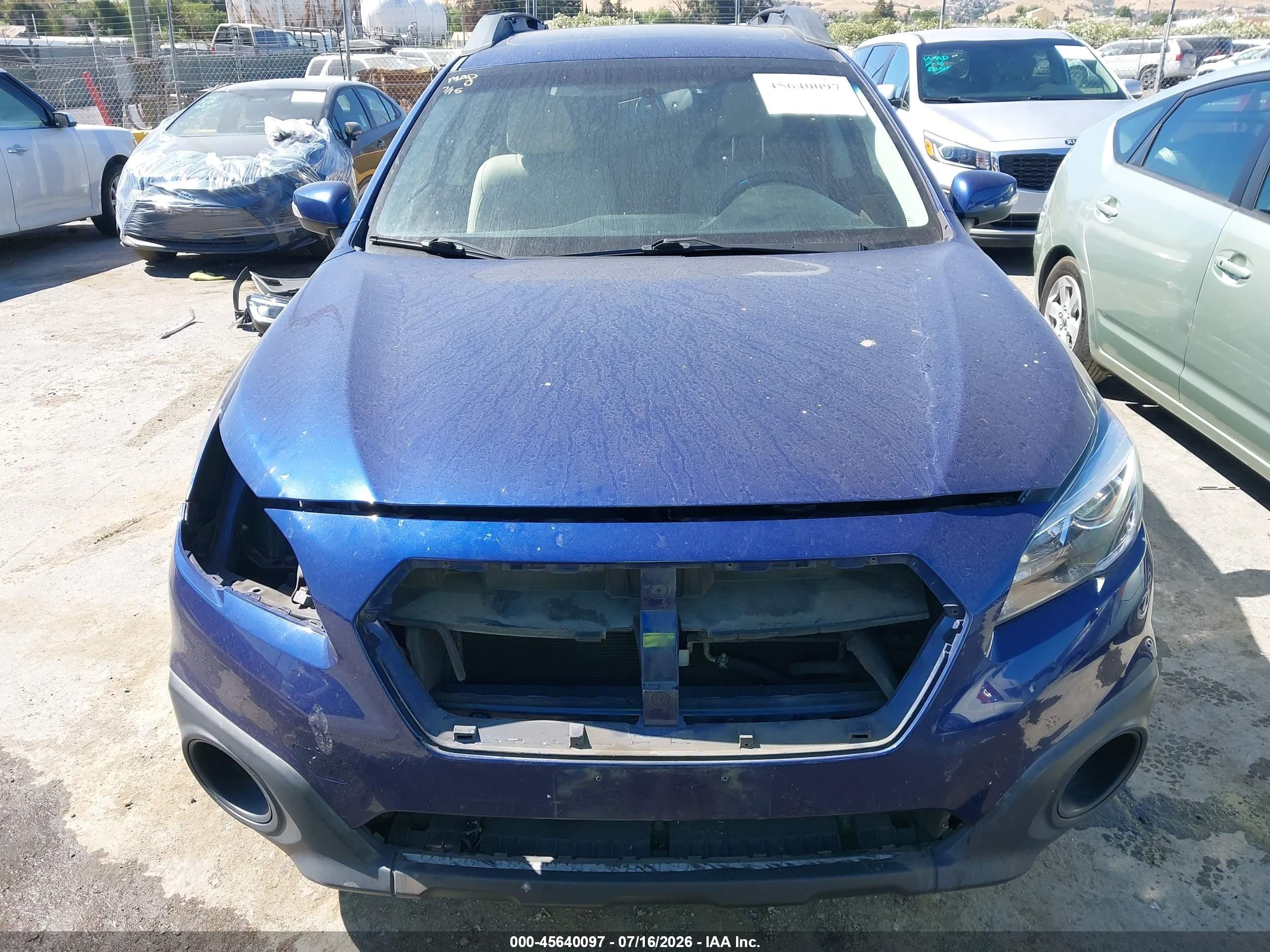 2015 Subaru Outback 2.5i Limited Blue vin: 4S4BSALC7F3324547