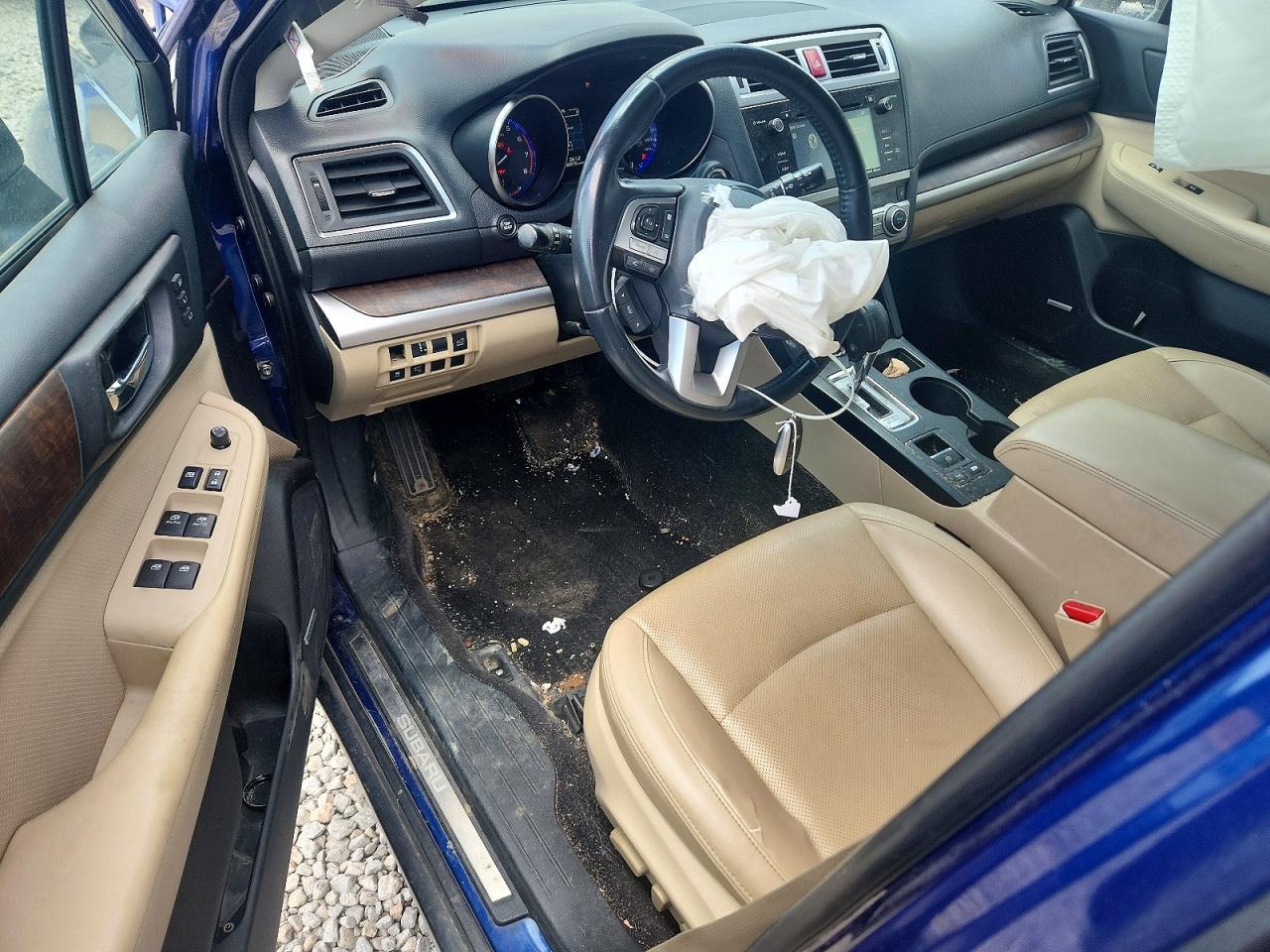 2015 Subaru Outback 2.5i Limited Blue vin: 4S4BSALC9F3205396