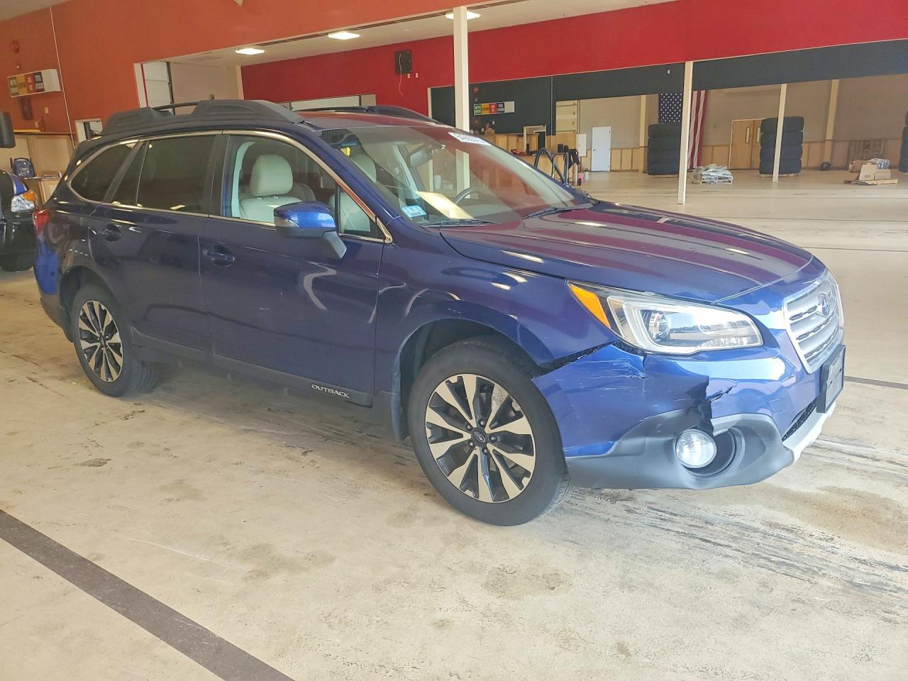2015 Subaru Outback 2.5i Limited Blue vin: 4S4BSALC9F3256896