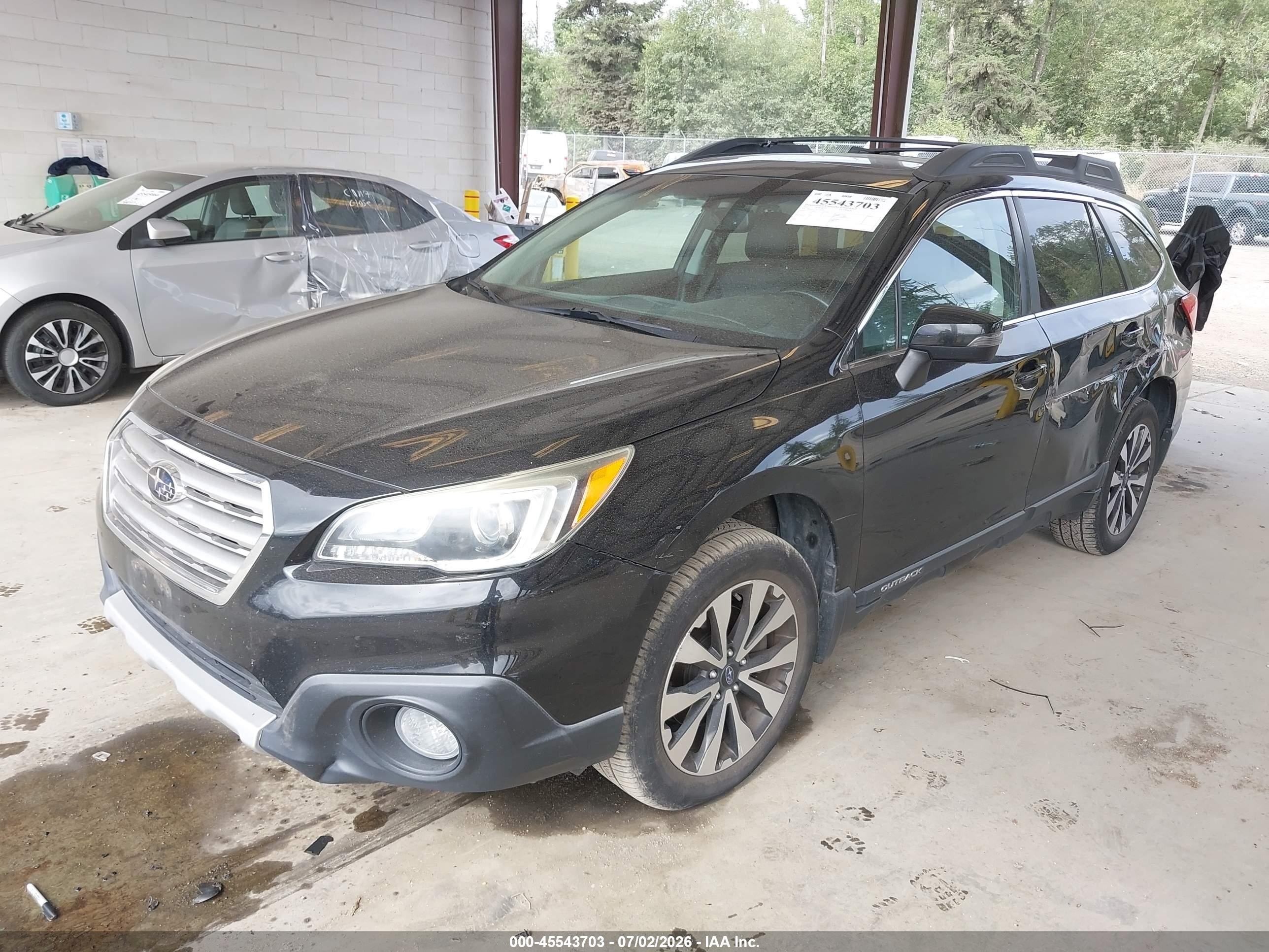 2015 Subaru Outback 2.5i Limited Black vin: 4S4BSALC9F3320239
