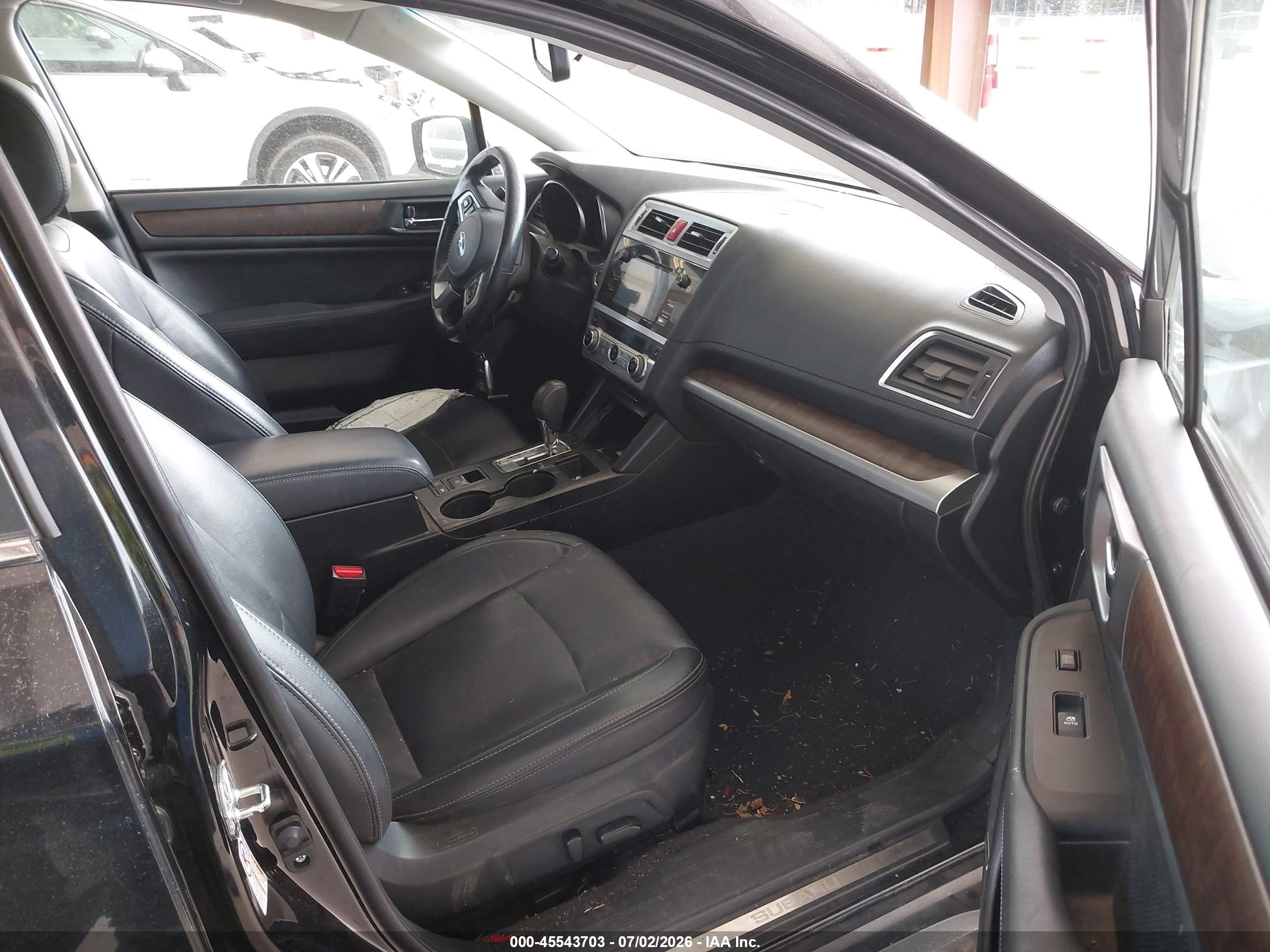 2015 Subaru Outback 2.5i Limited Black vin: 4S4BSALC9F3320239