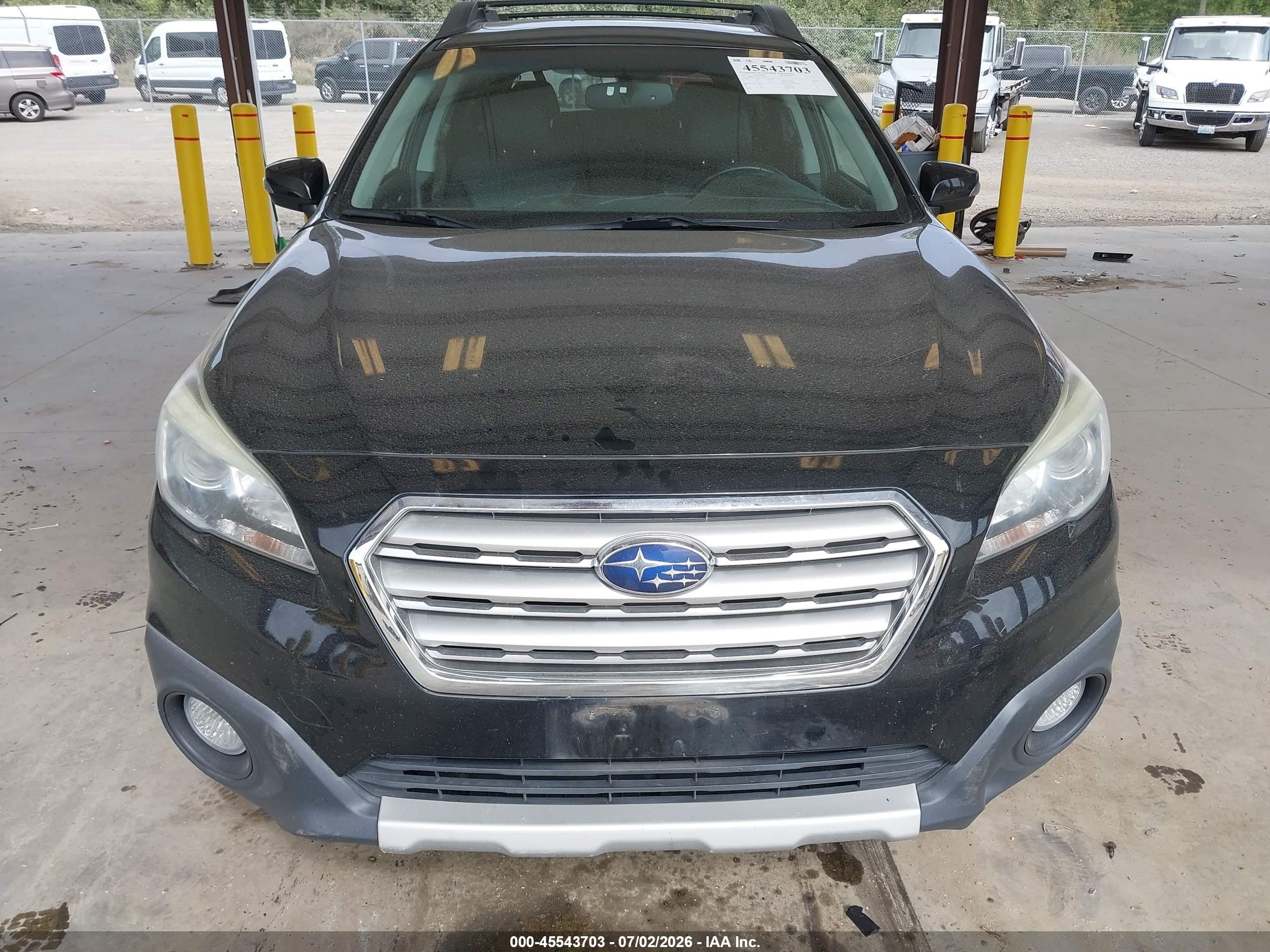 2015 Subaru Outback 2.5i Limited Black vin: 4S4BSALC9F3320239