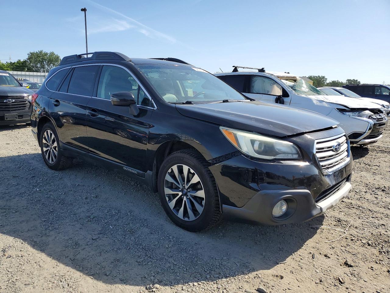 2015 Subaru Outback 2.5i Limited Black vin: 4S4BSANC0F3280484