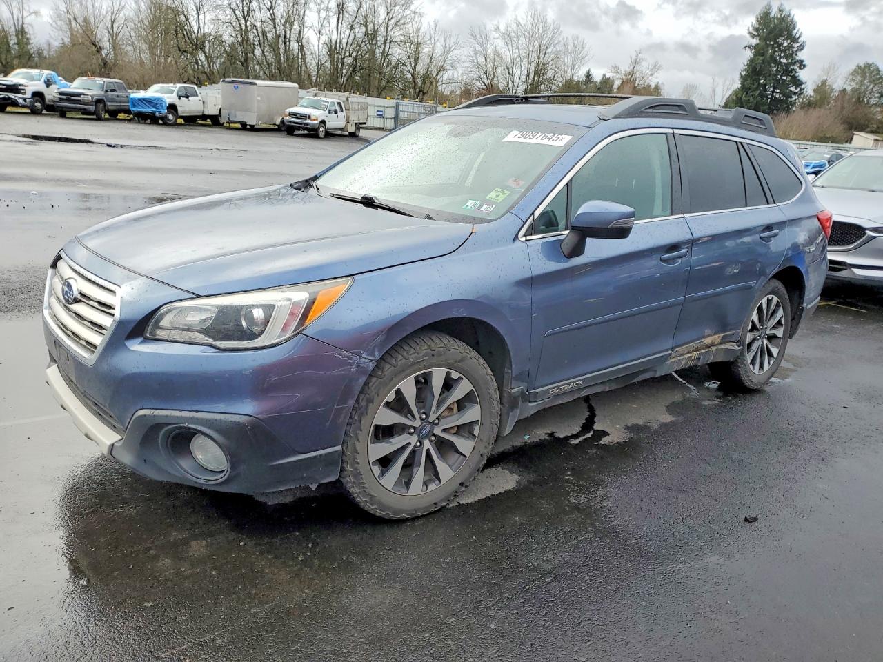 2015 Subaru Outback 2.5i Limited Синий vin: 4S4BSANC0F3288360