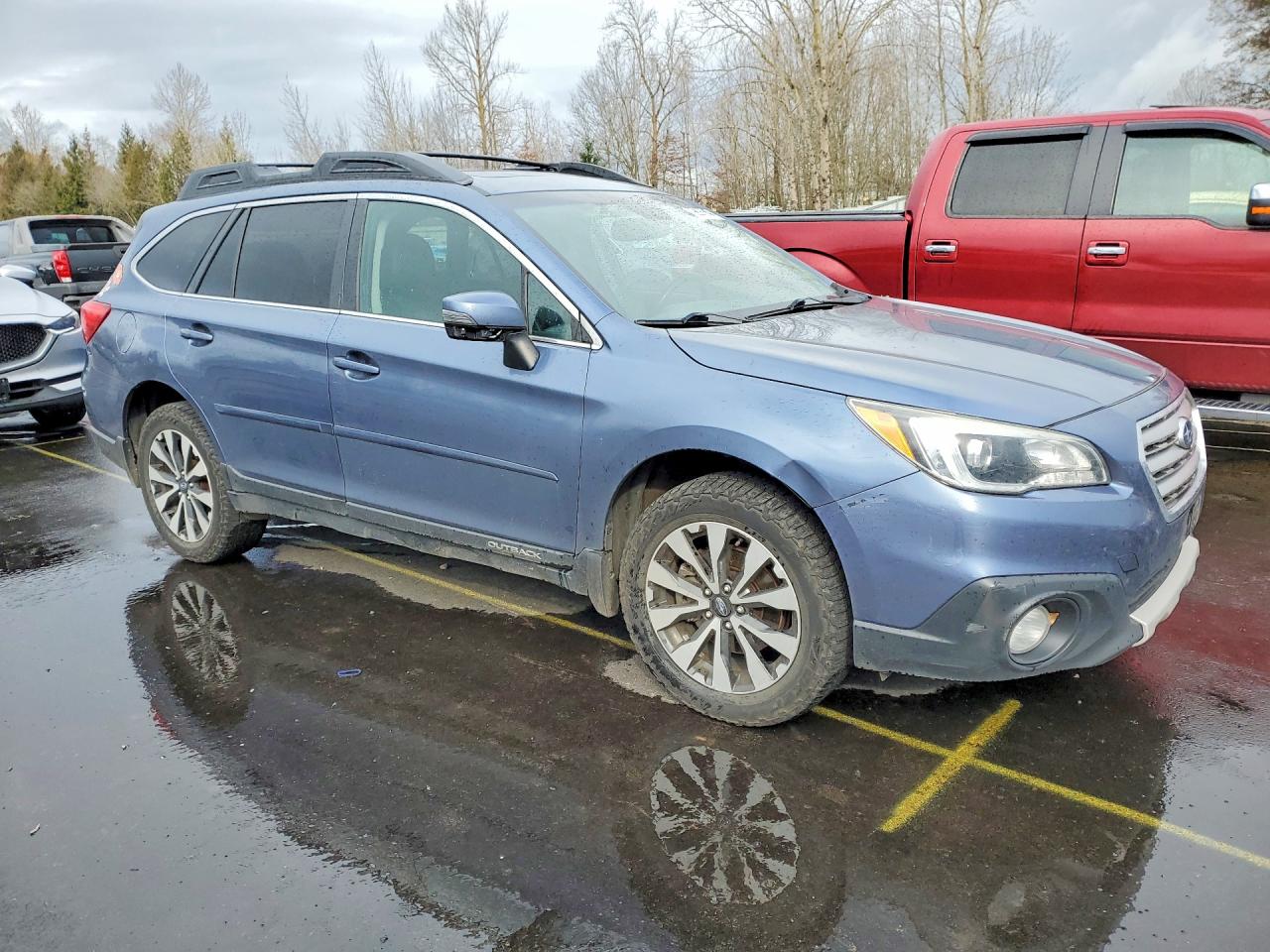 2015 Subaru Outback 2.5i Limited Blue vin: 4S4BSANC0F3288360