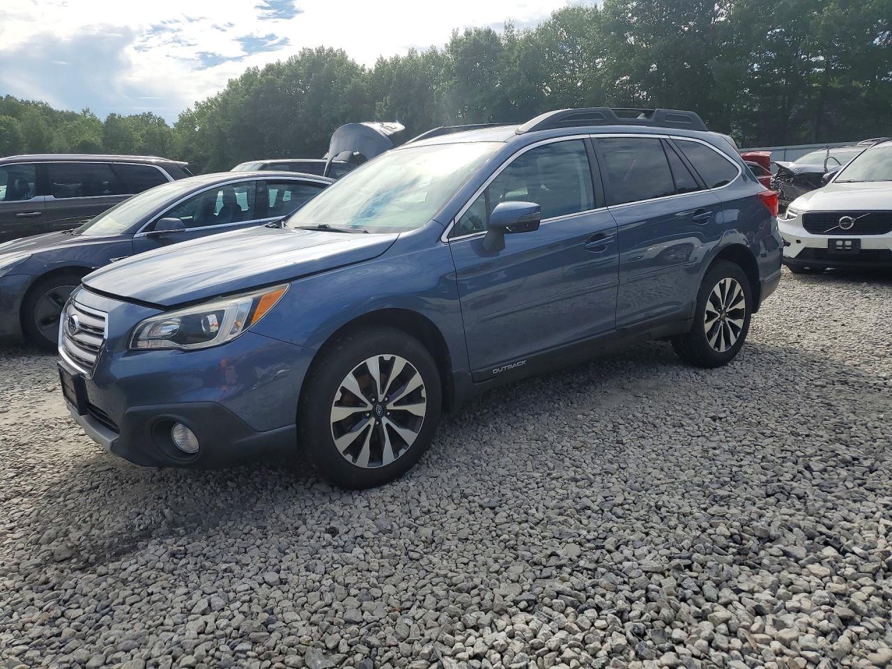 2015 Subaru Outback 2.5i Limited Blue vin: 4S4BSANC0F3303701