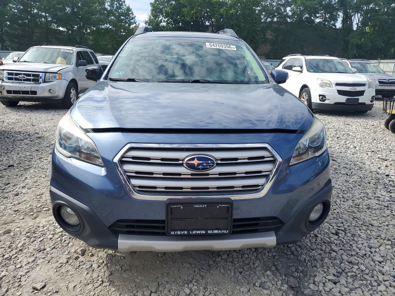 2015 Subaru Outback 2.5i Limited Blue vin: 4S4BSANC0F3303701